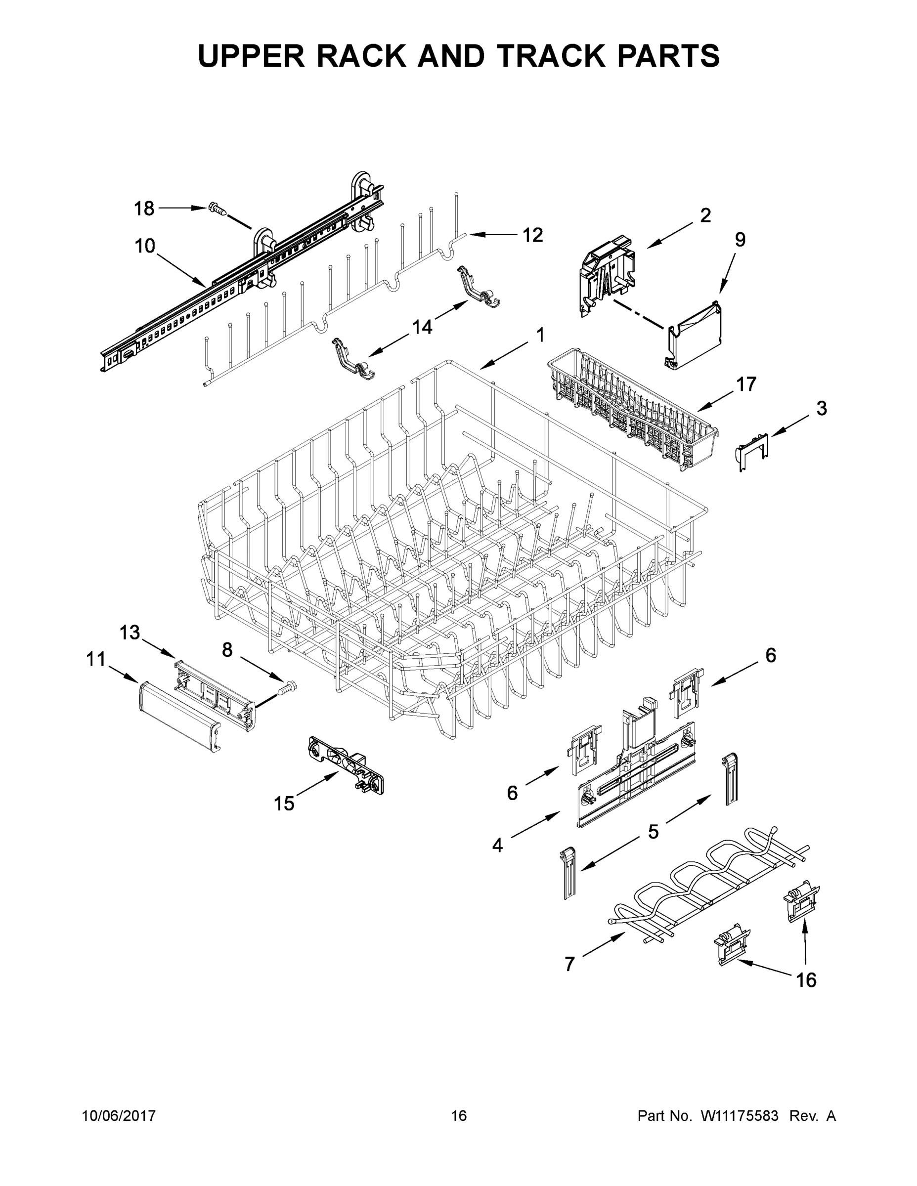 09 - UPPER RACK AND TRACK PARTS