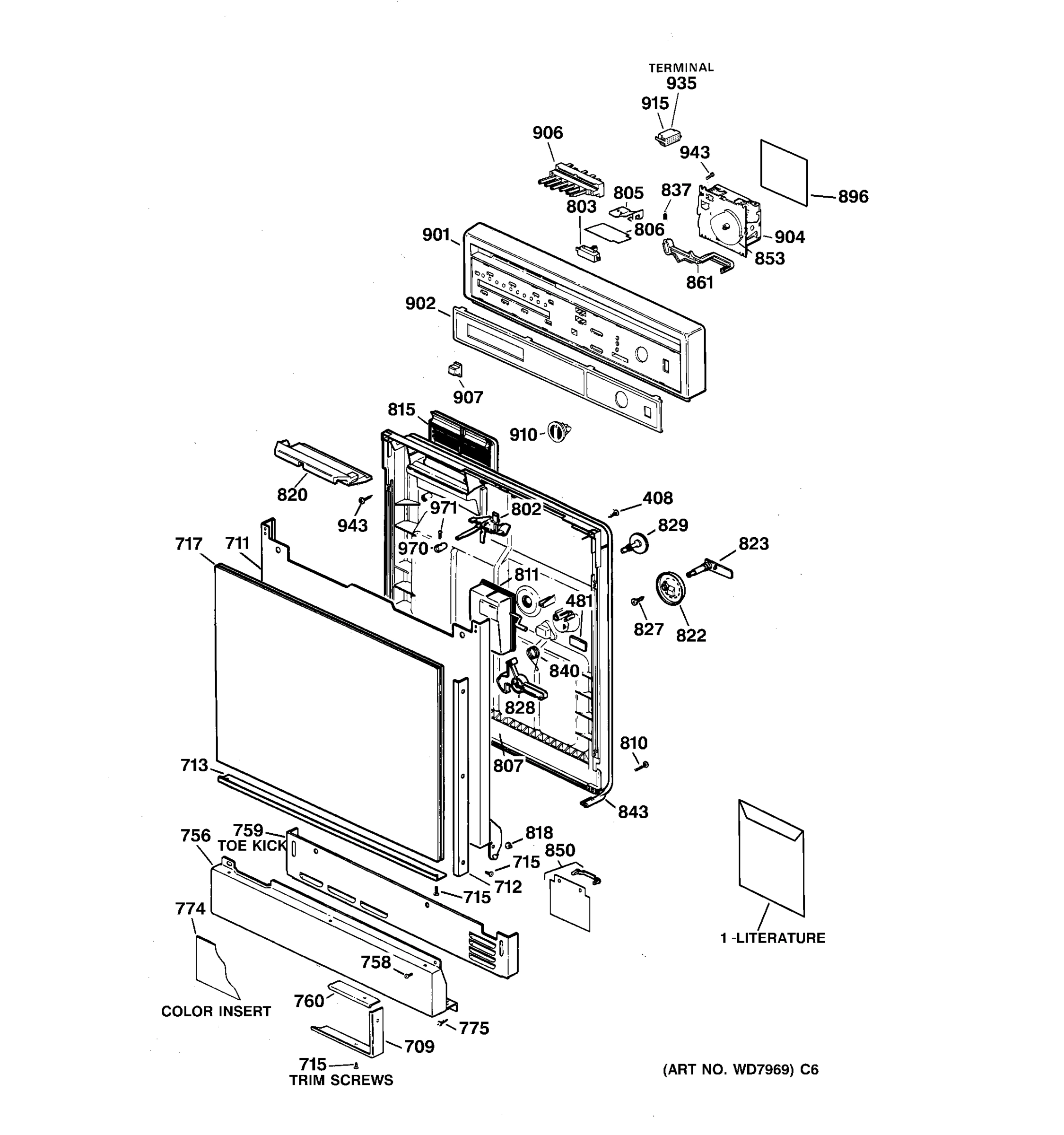 ESCUTCHEON & DOOR ASSEMBLY