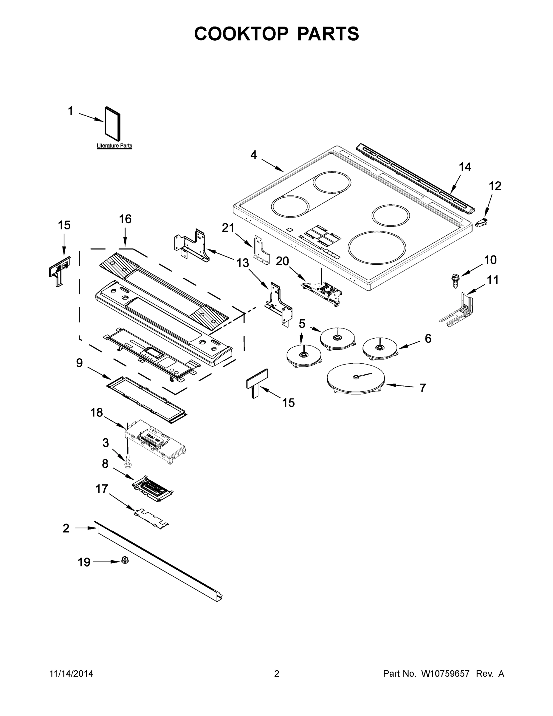02 - COOKTOP PARTS