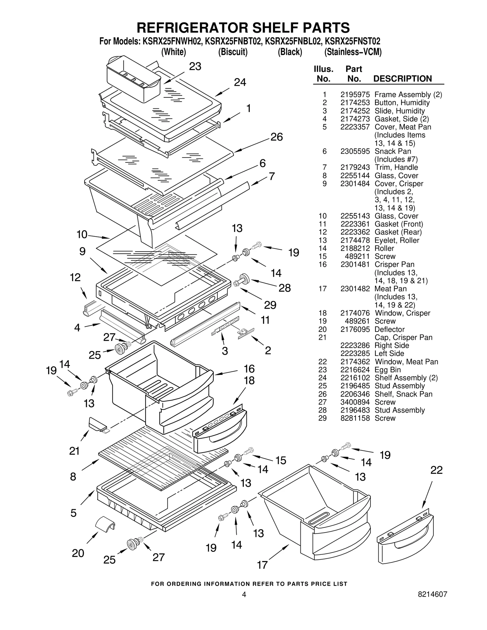 REFRIGERATOR SHELF PARTS