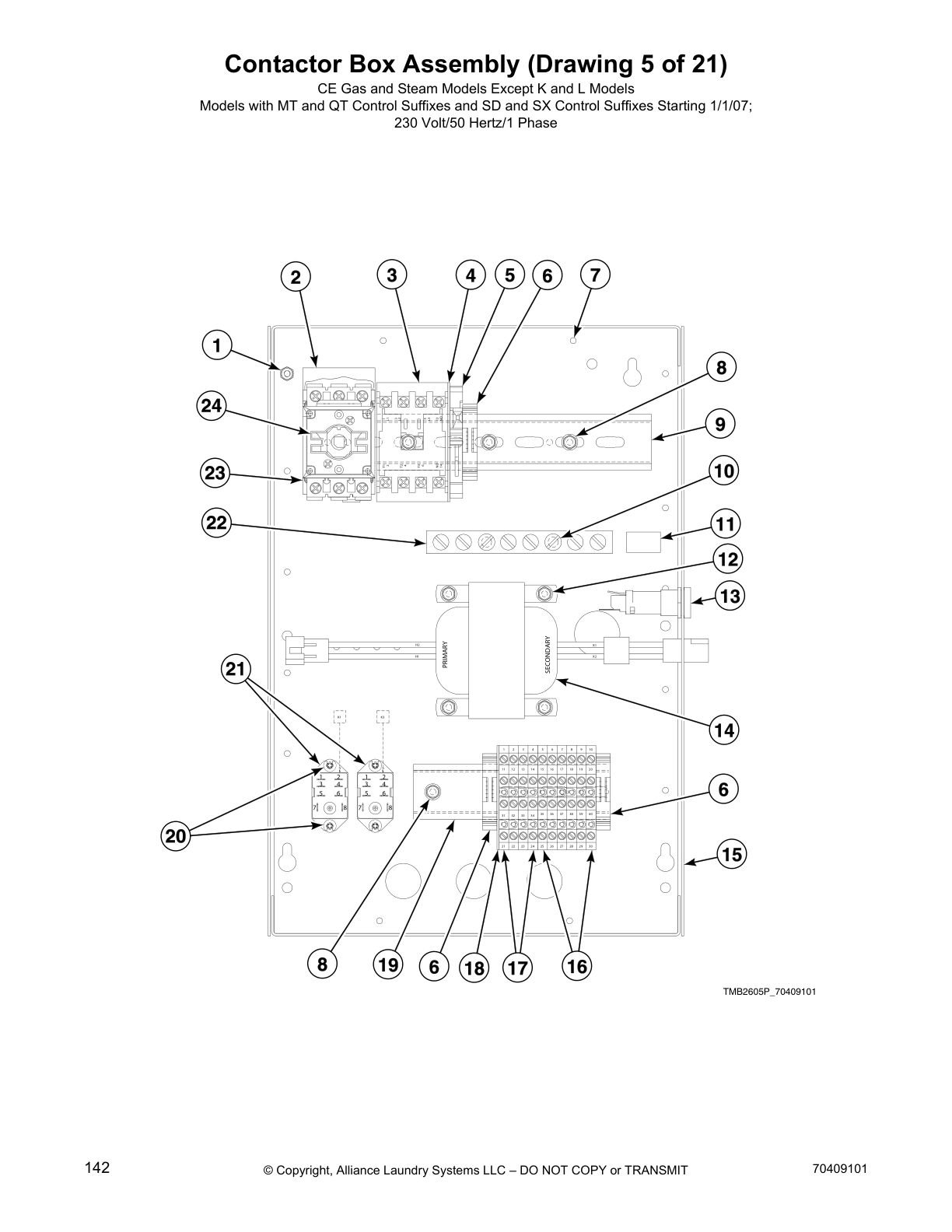 Contactor Box Assembly (Drawing 5 of 21)