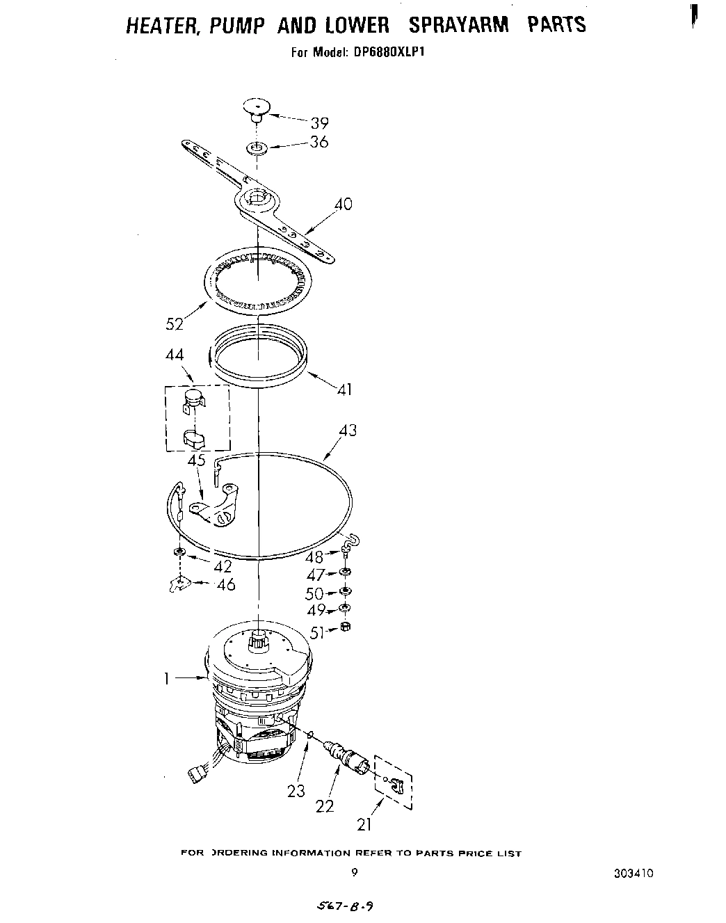 06 - HEATER, PUMP AND LOWER SPRAY ARM