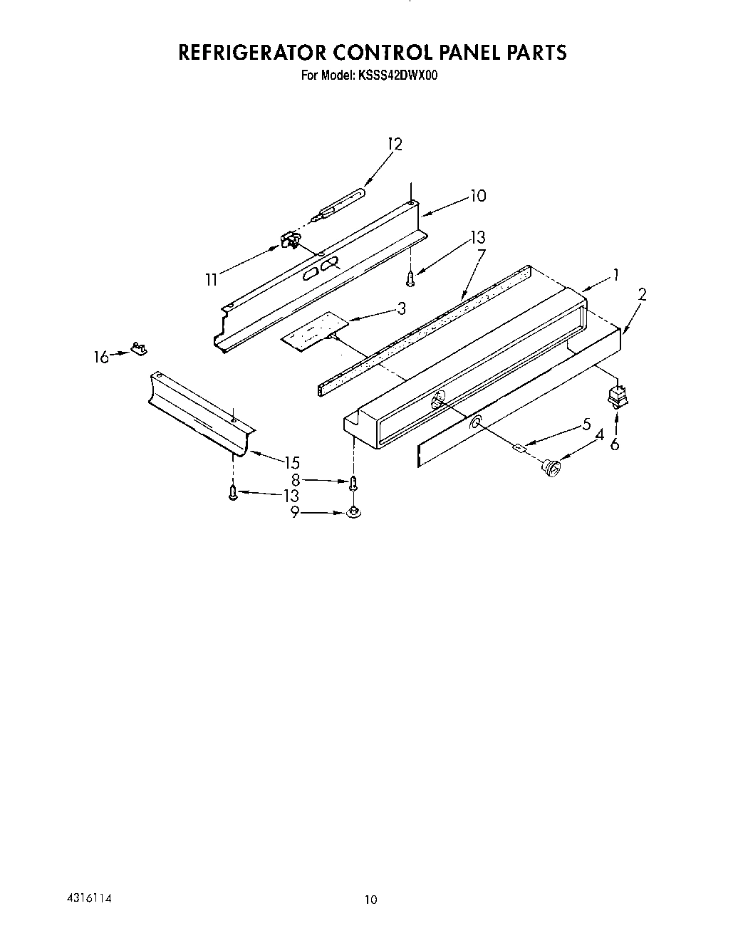07 - REFRIGERATOR CONTROL PANEL