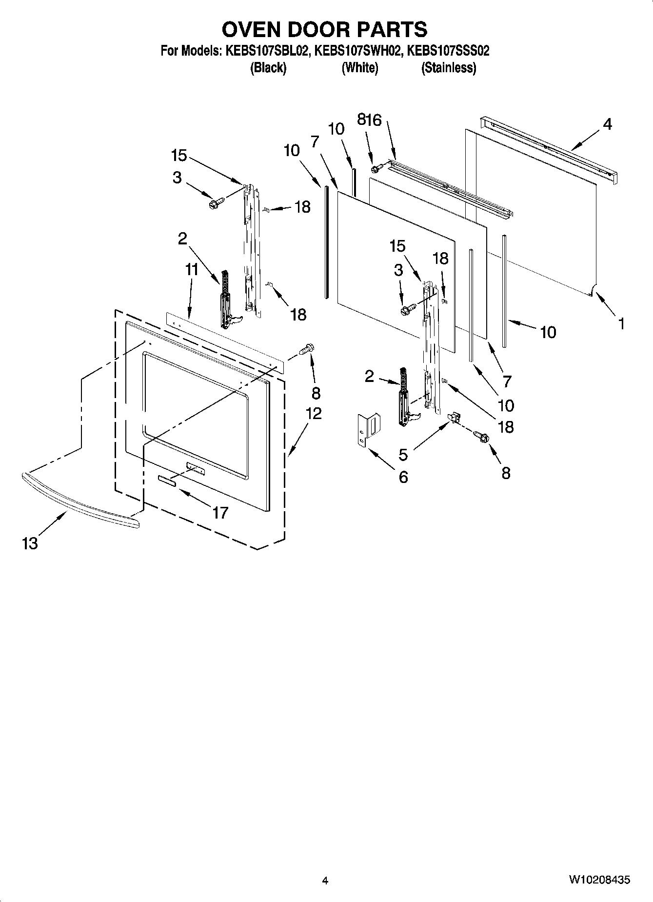 03 - OVEN DOOR PARTS