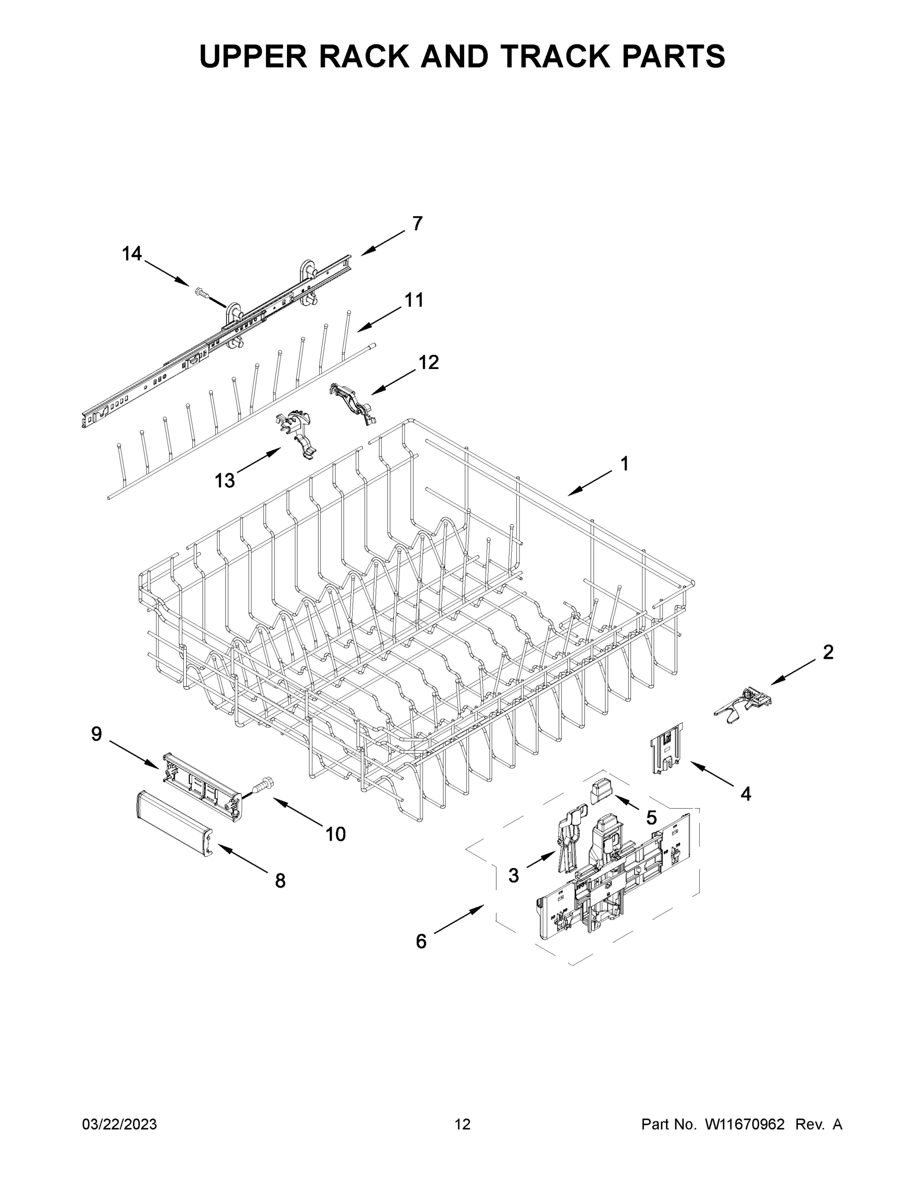 07 - UPPER RACK AND TRACK PARTS