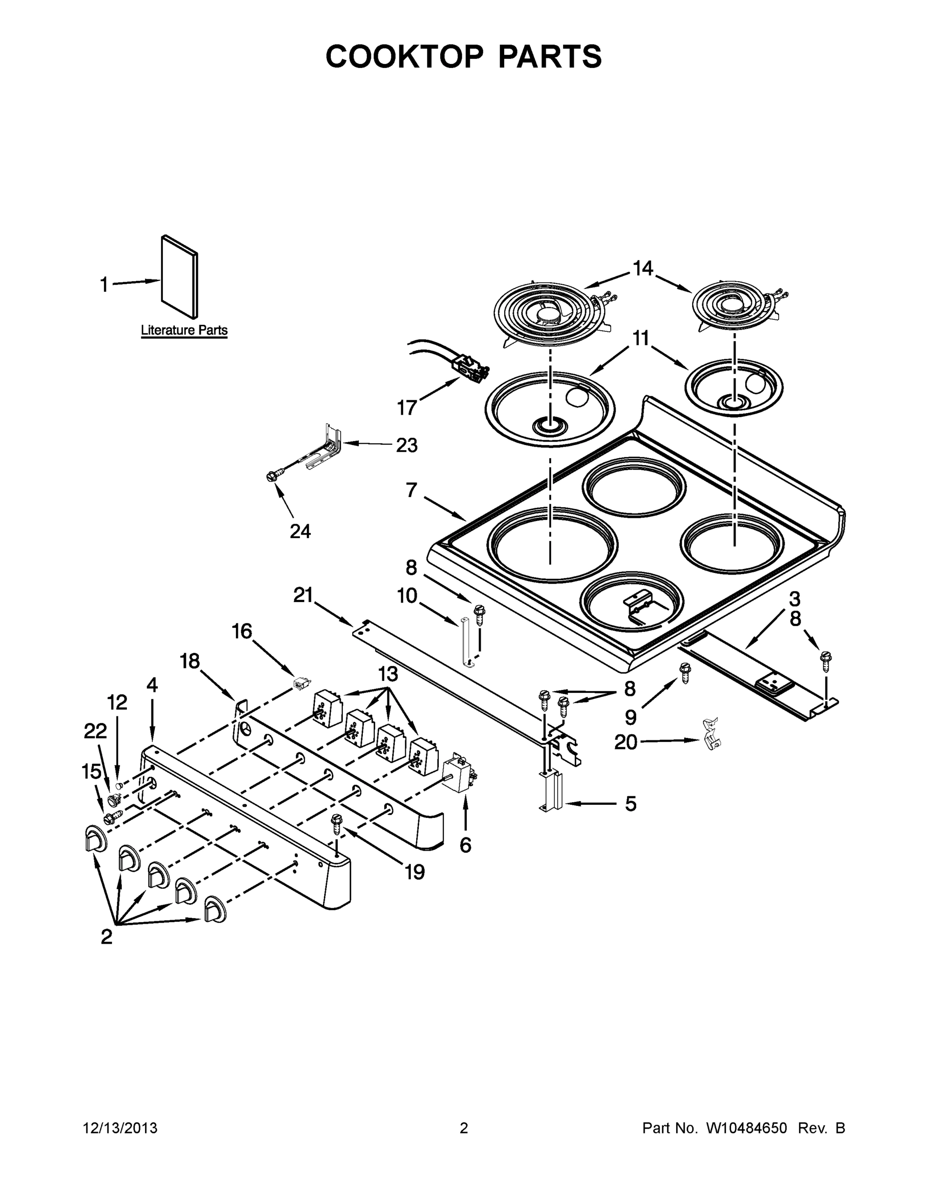 02 - COOKTOP PARTS
