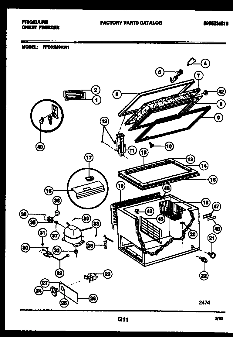 02 - CHEST FREEZER PARTS