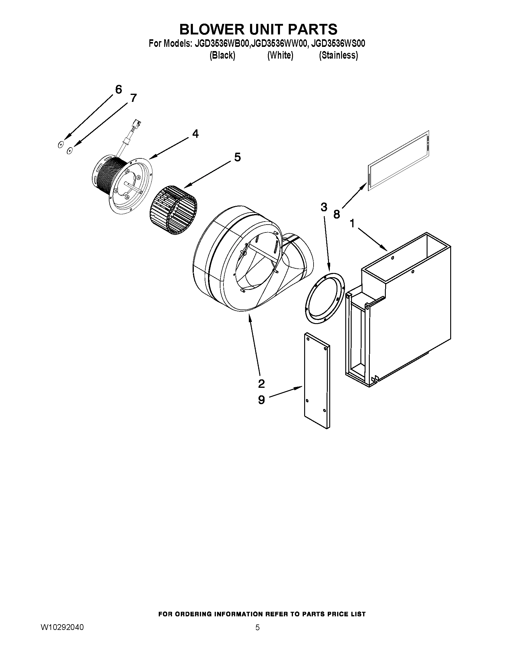 03 - BLOWER UNIT PARTS