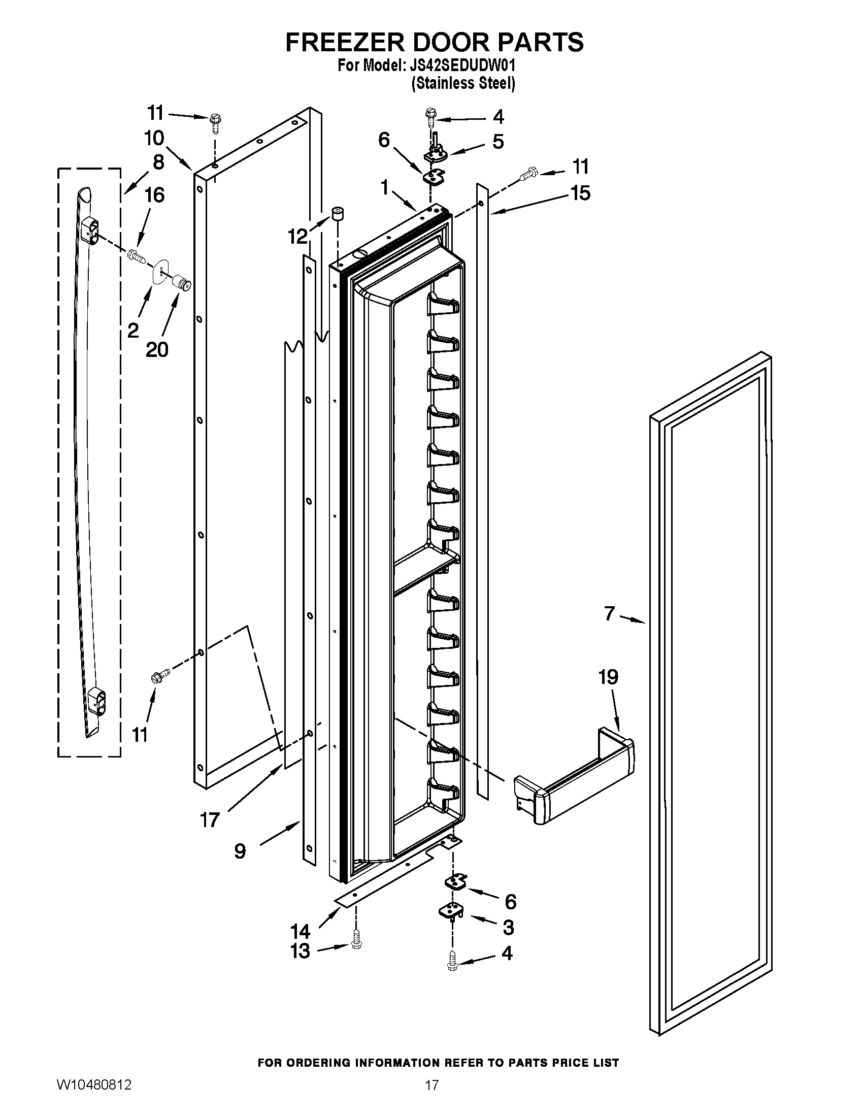 11 - FREEZER DOOR PARTS