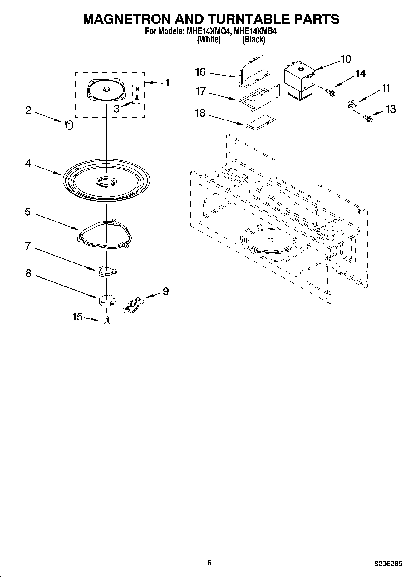 05 - MAGNETRON AND TURNTABLE PARTS