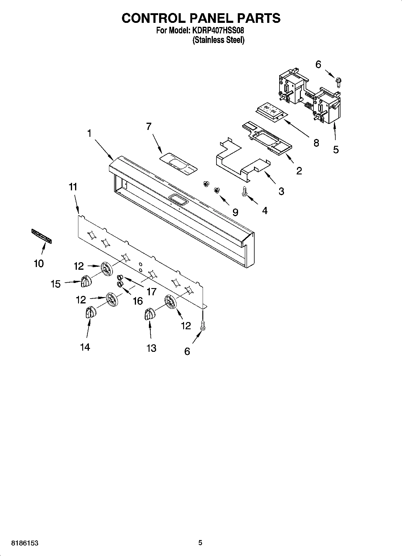 04 - CONTROL PANEL PARTS