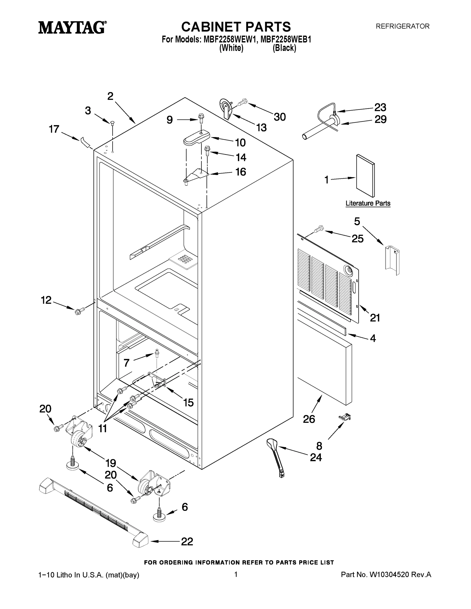01 - CABINET PARTS