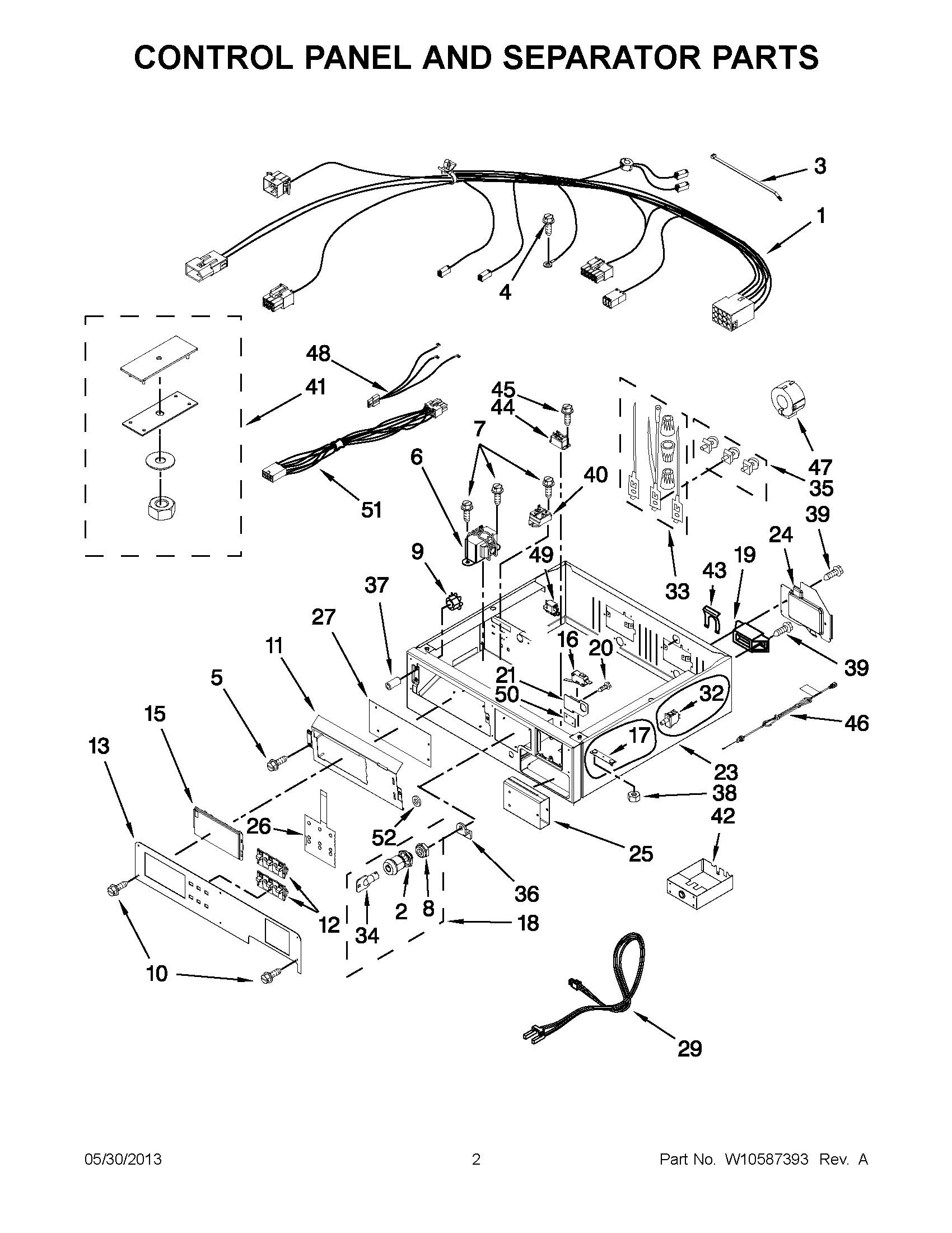 01 - CONTROL PANEL AND SEPARATOR PARTS