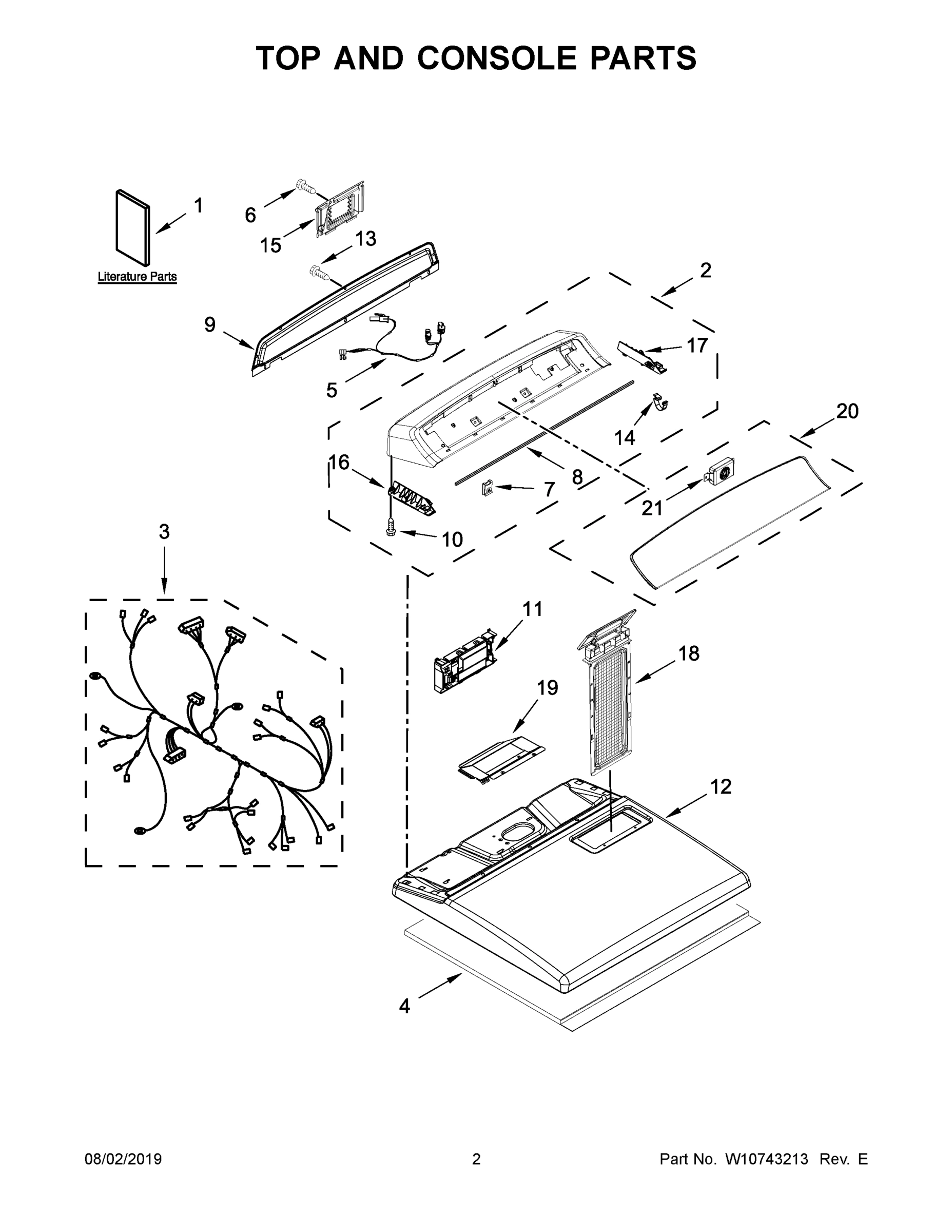 02 - TOP AND CONSOLE PARTS