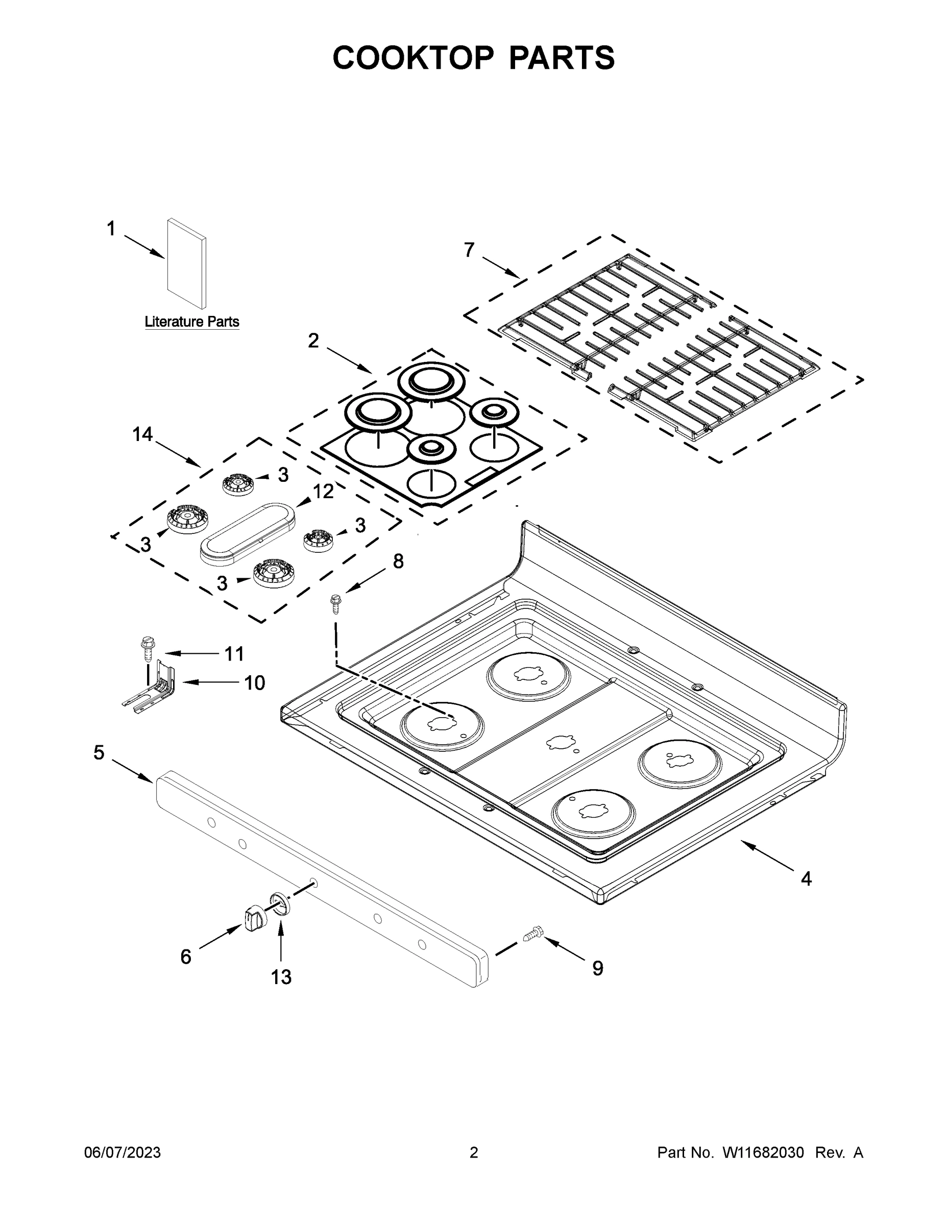02 - COOKTOP PARTS