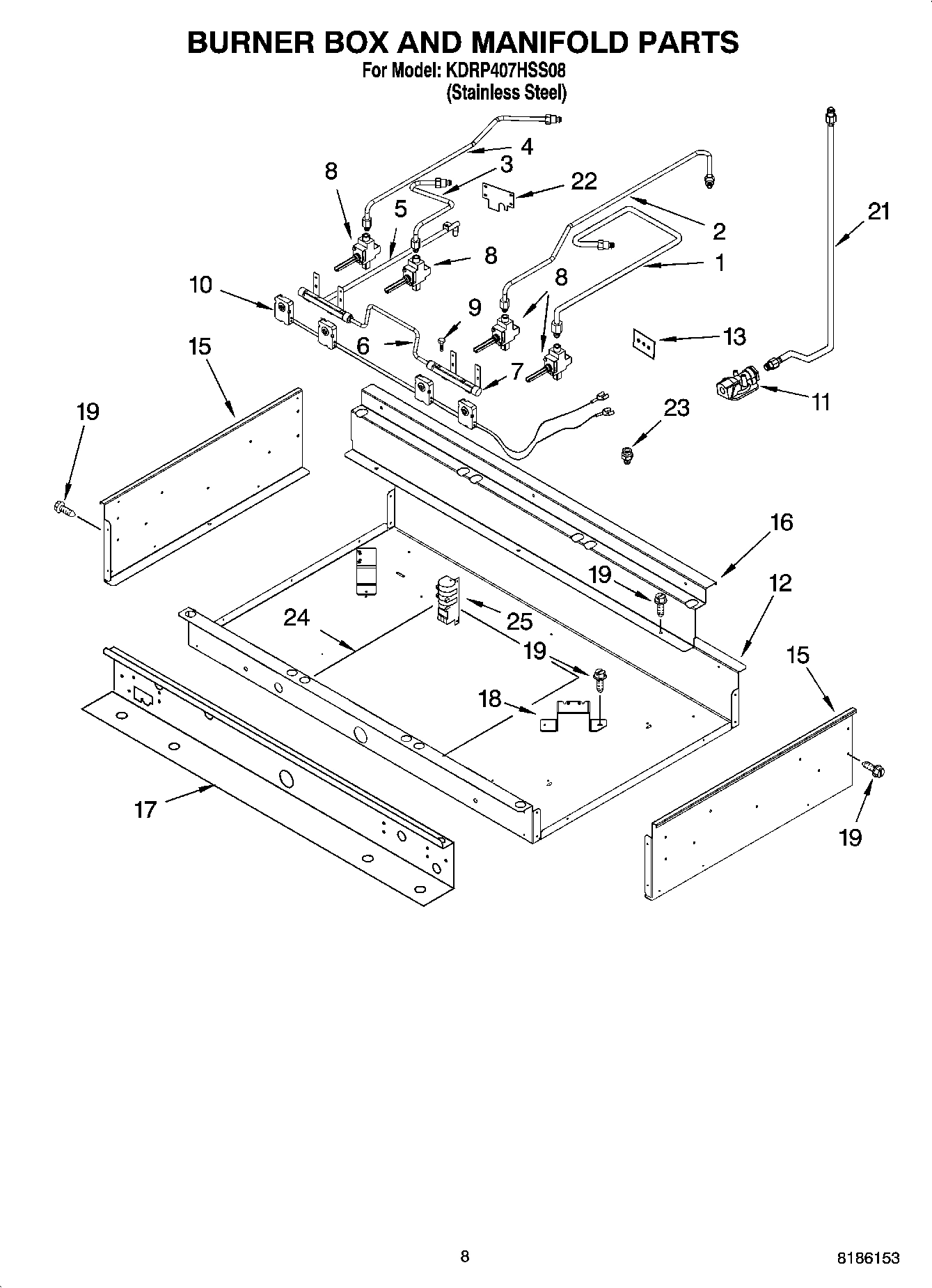 07 - BURNER BOX AND MANIFOLD PARTS