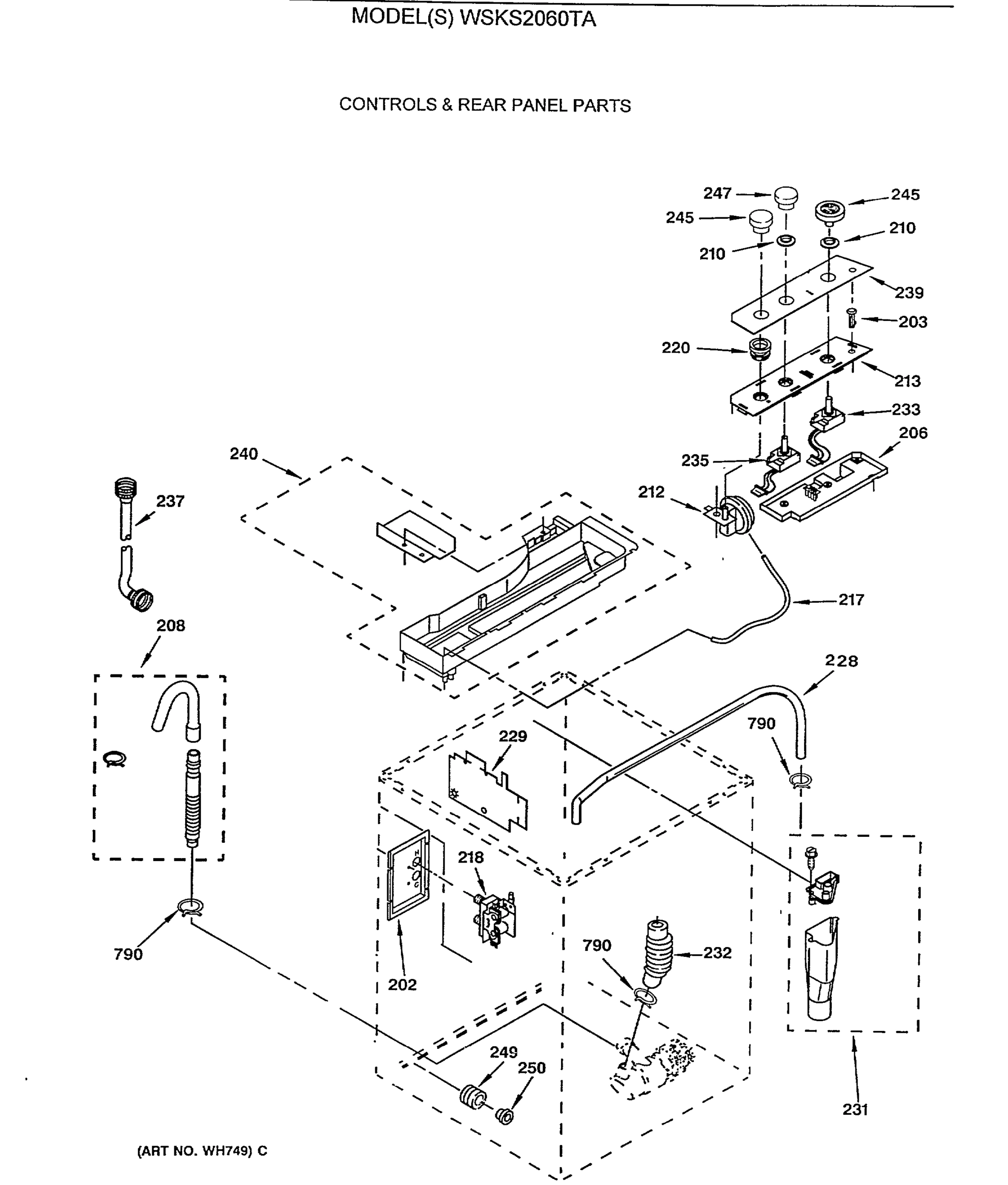 CONTROLS & REAR PANEL PARTS