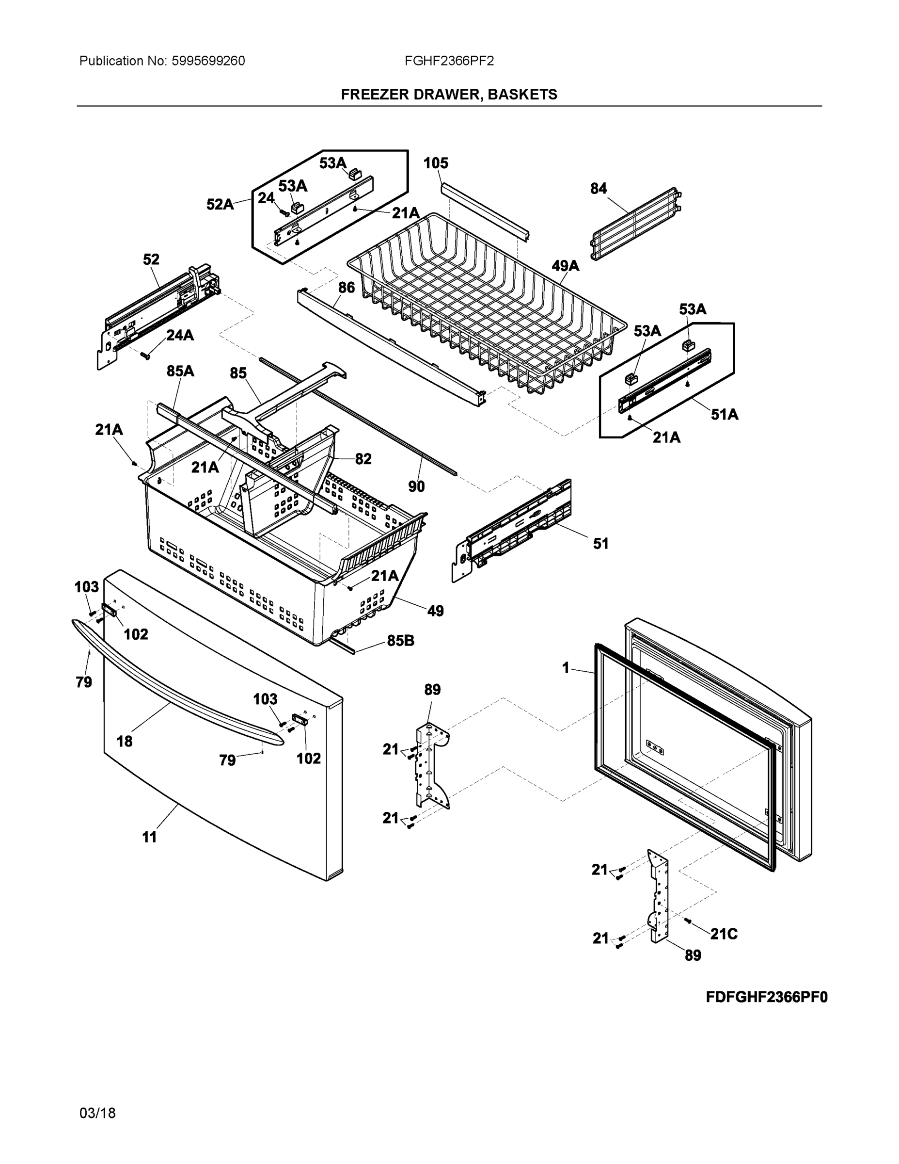 02 - FREEZER DRAWER, BASKETS