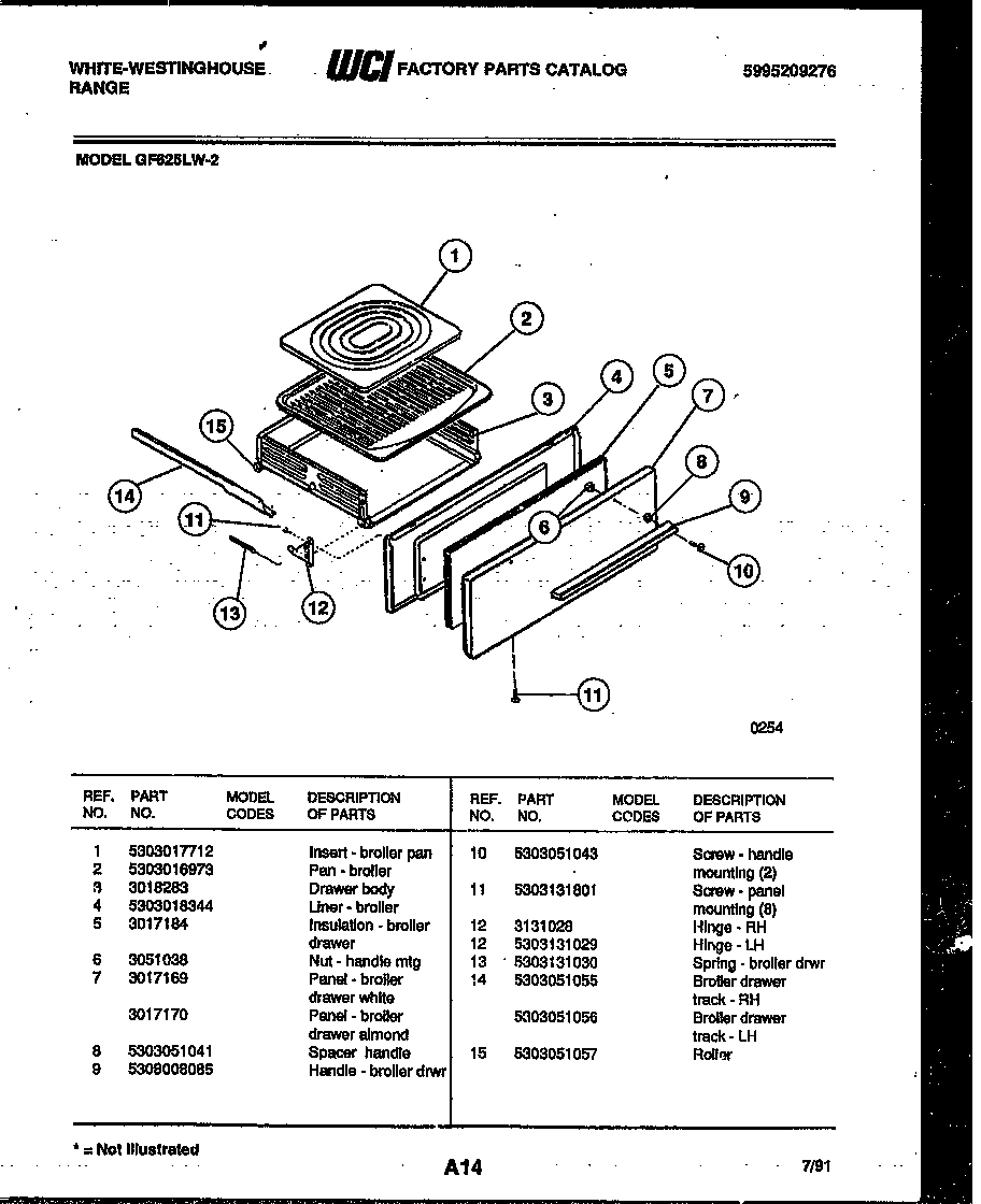 05 - BROILER DRAWER PARTS