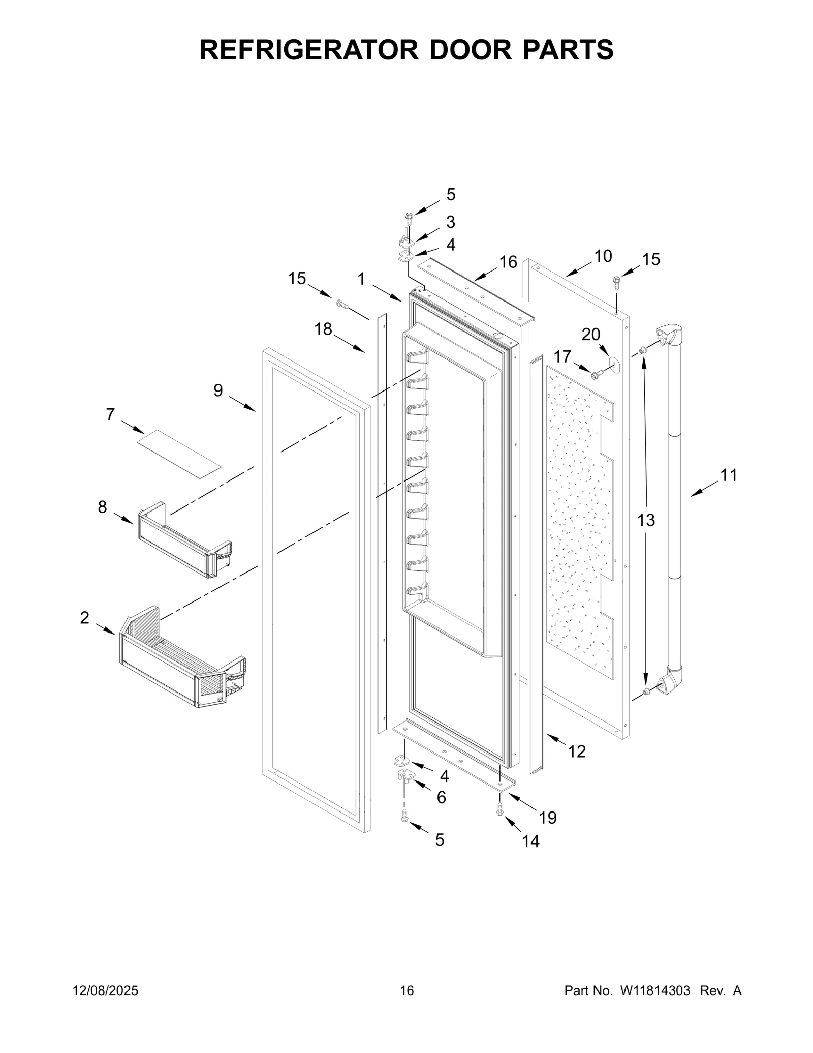 REFRIGERATOR DOOR PARTS