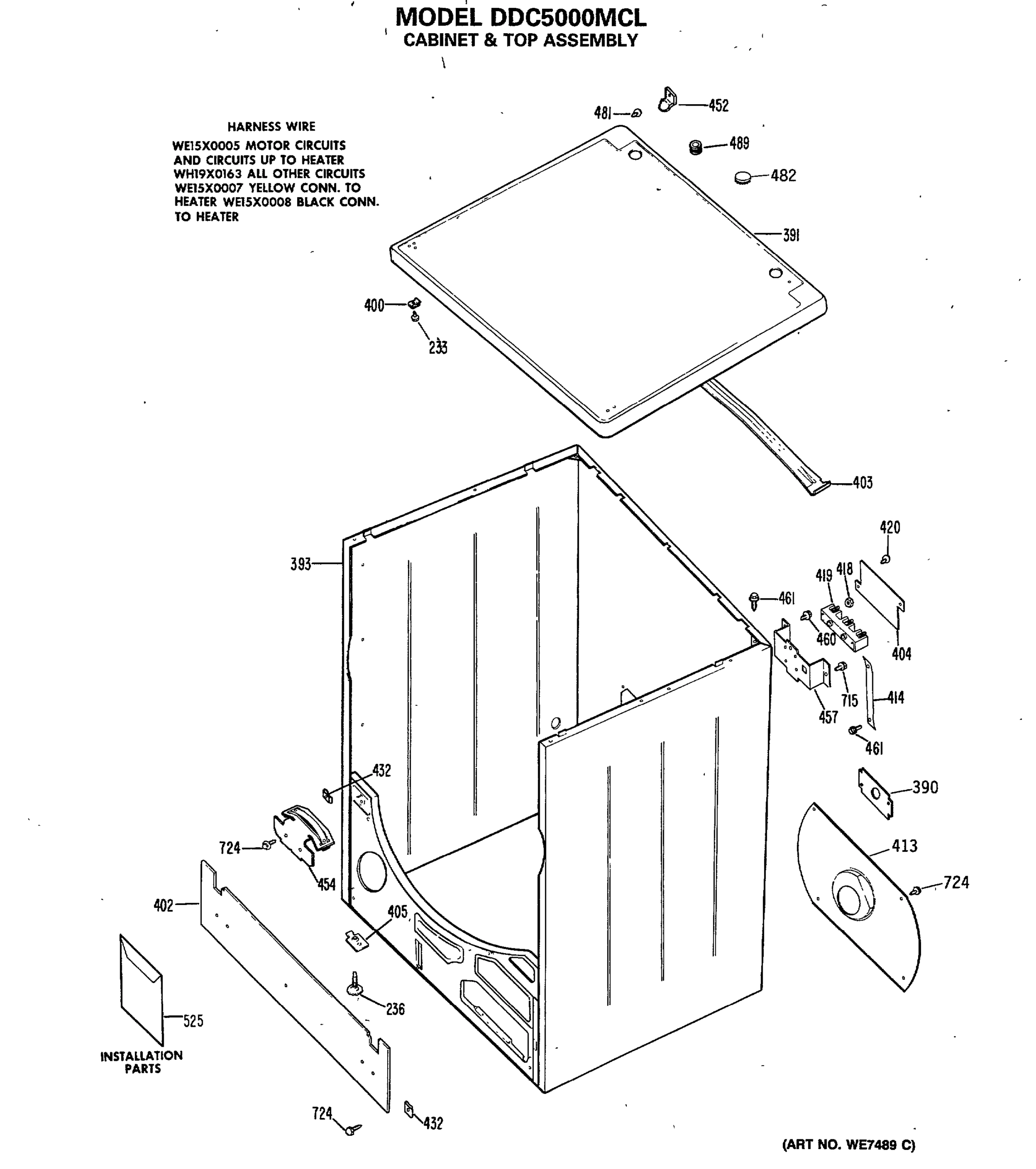 CABINET & TOP ASSEMBLY