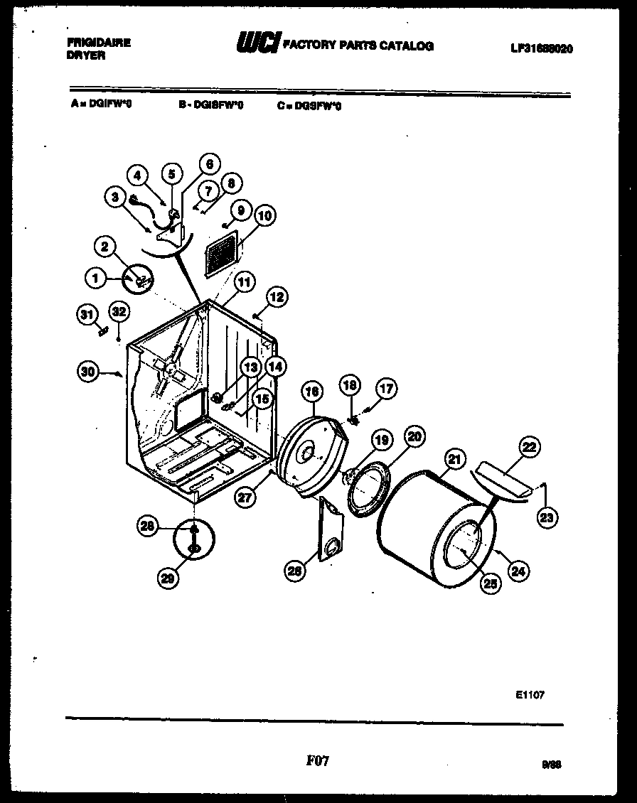 02 - CABINET AND COMPONENT PARTS