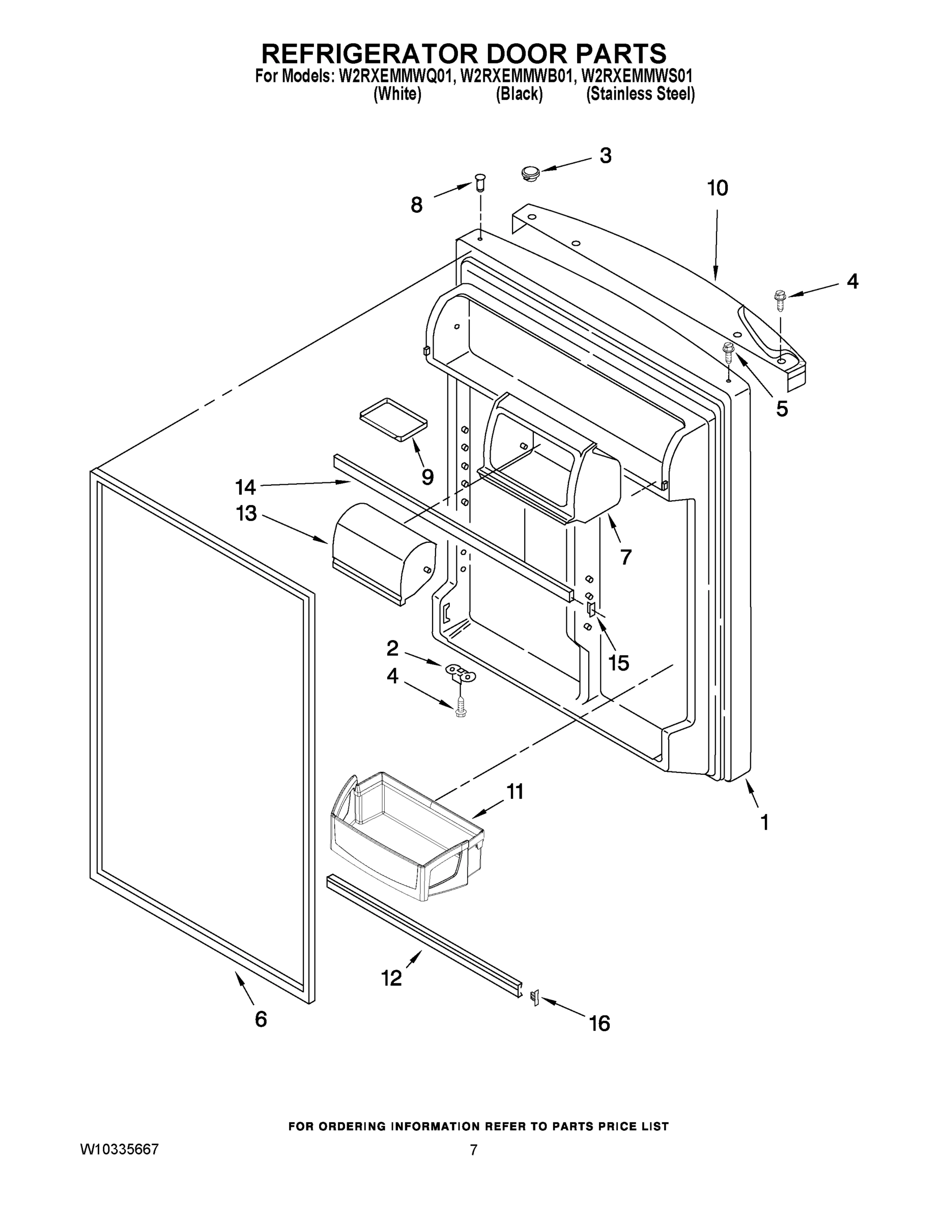 04 - REFRIGERATOR DOOR PARTS
