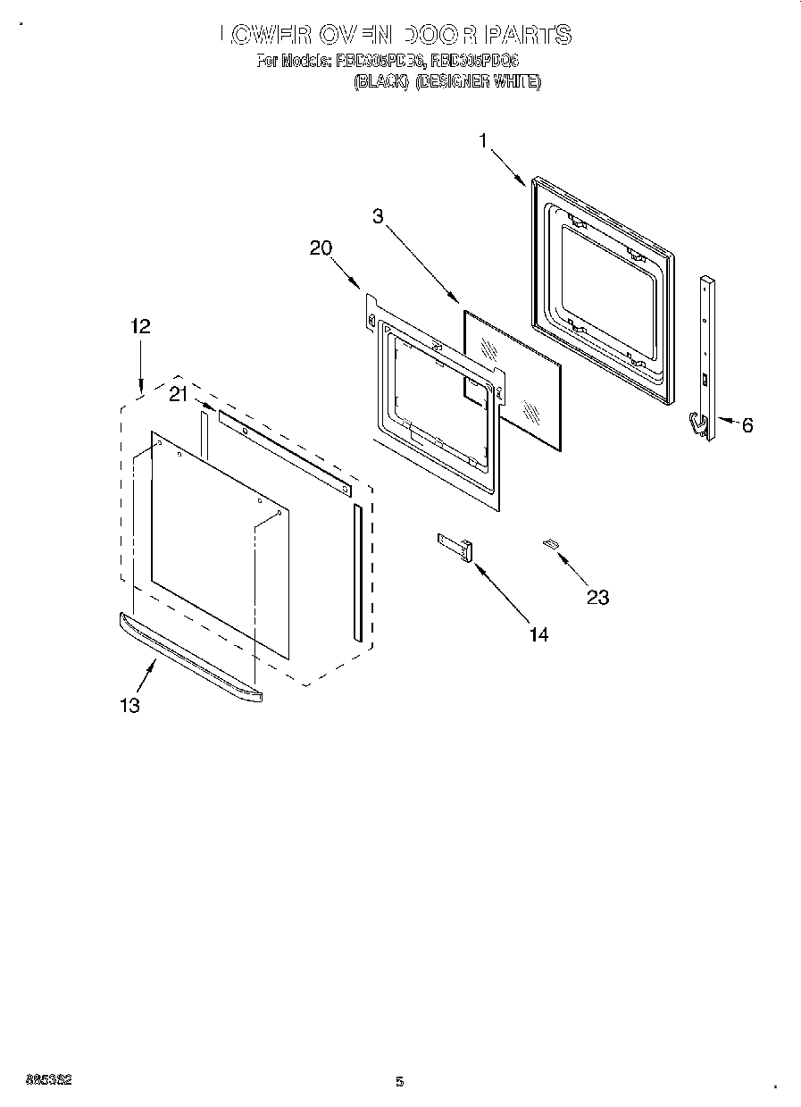 03 - LOWER OVEN DOOR
