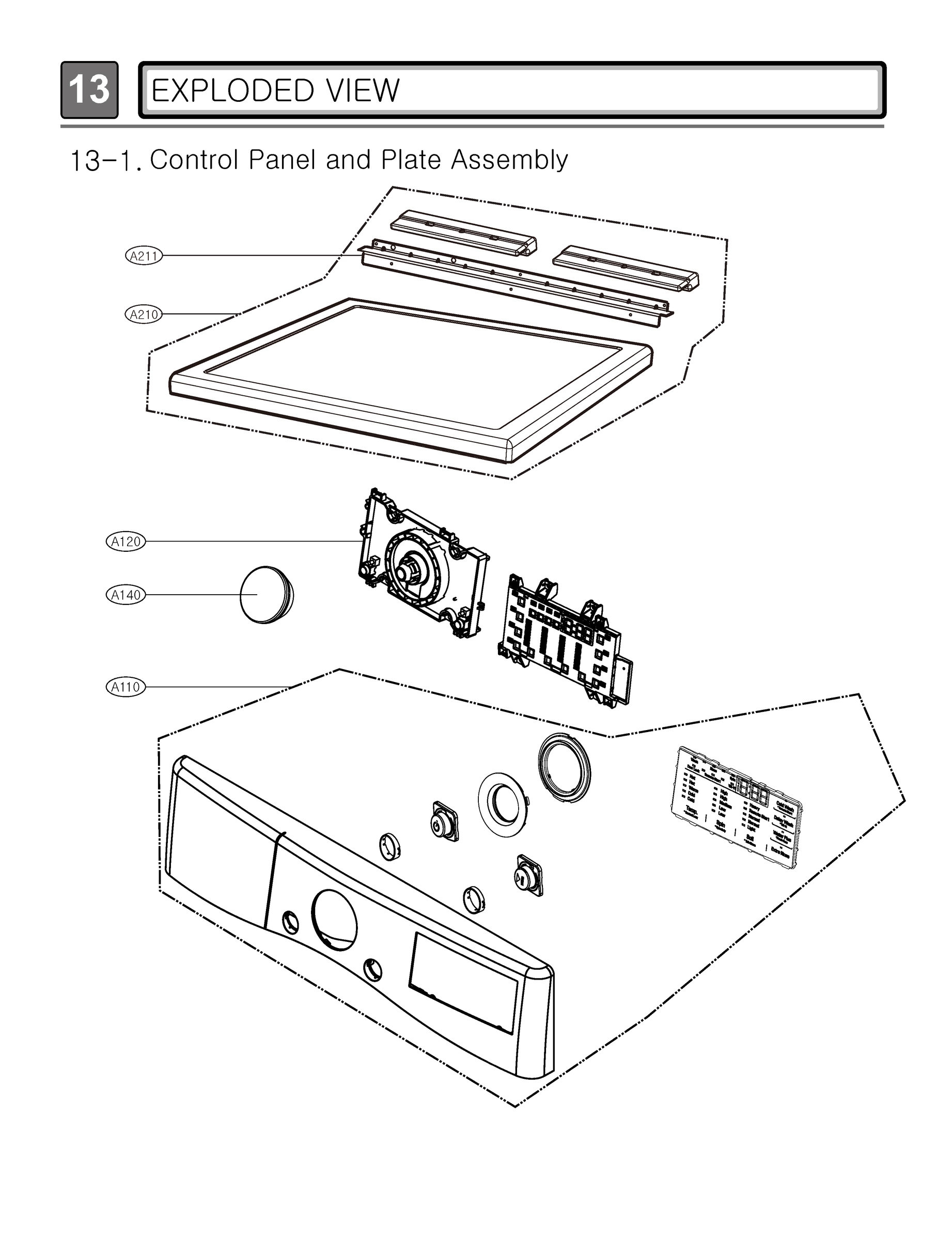 CONTROL PANEL AND PLATE ASSEMBLY