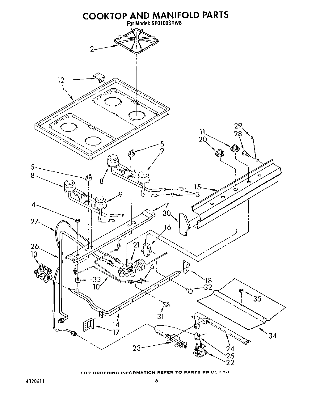 05 - COOKTOP AND MANIFOLD, LIT/OPTIONAL