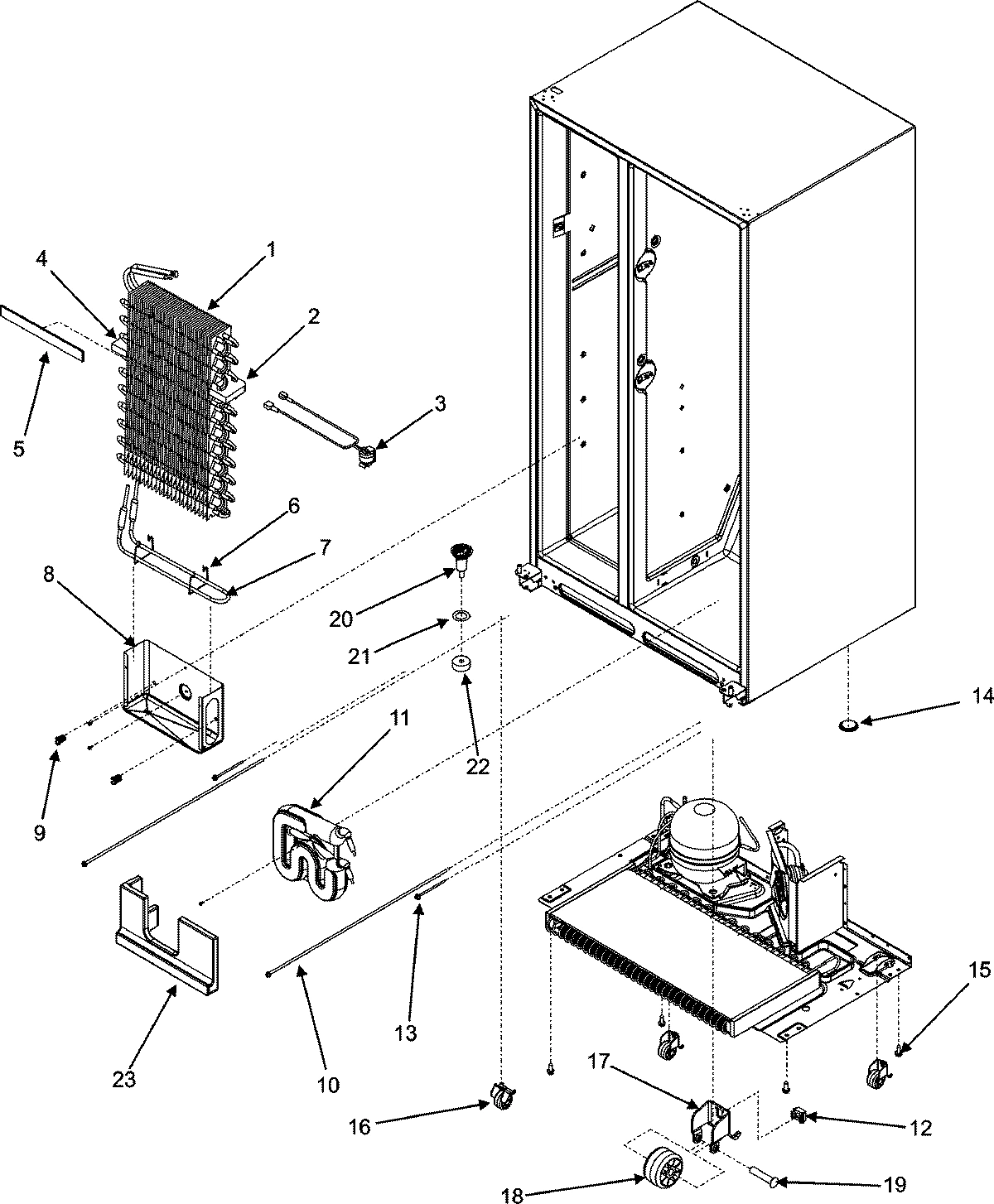 06 - EVAPORATOR/ROLLERS/WATER TANK