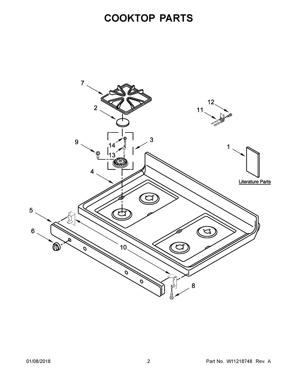 02 - COOKTOP PARTS