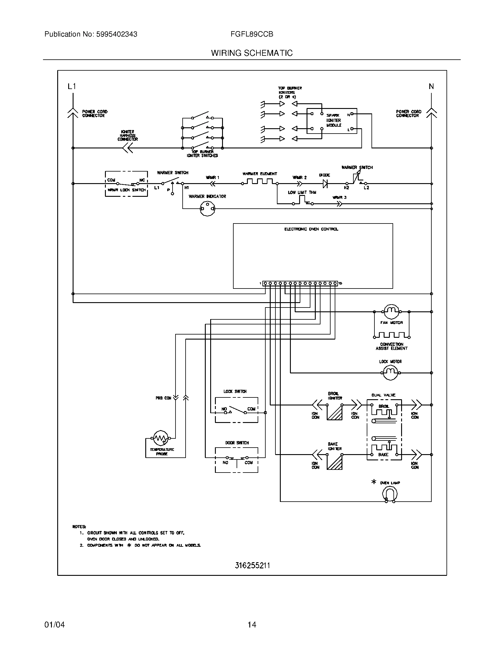 12 - WIRING SCHEMATIC