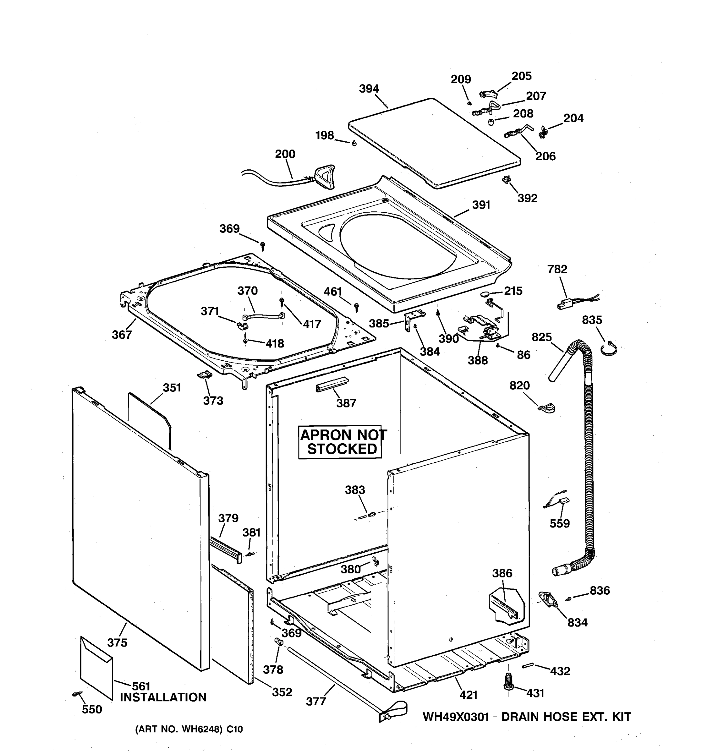 CABINET, COVER & FRONT PANEL