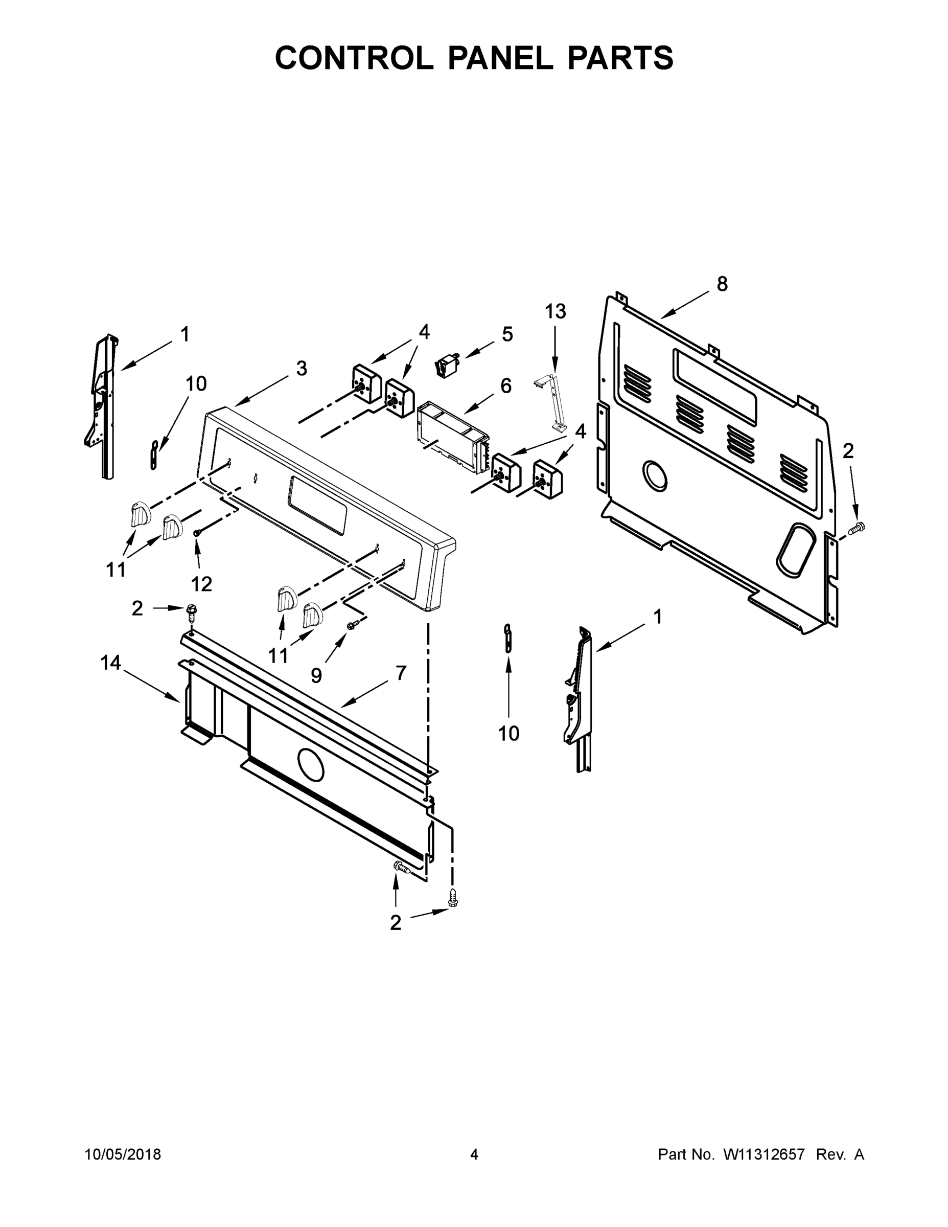 03 - CONTROL PANEL PARTS