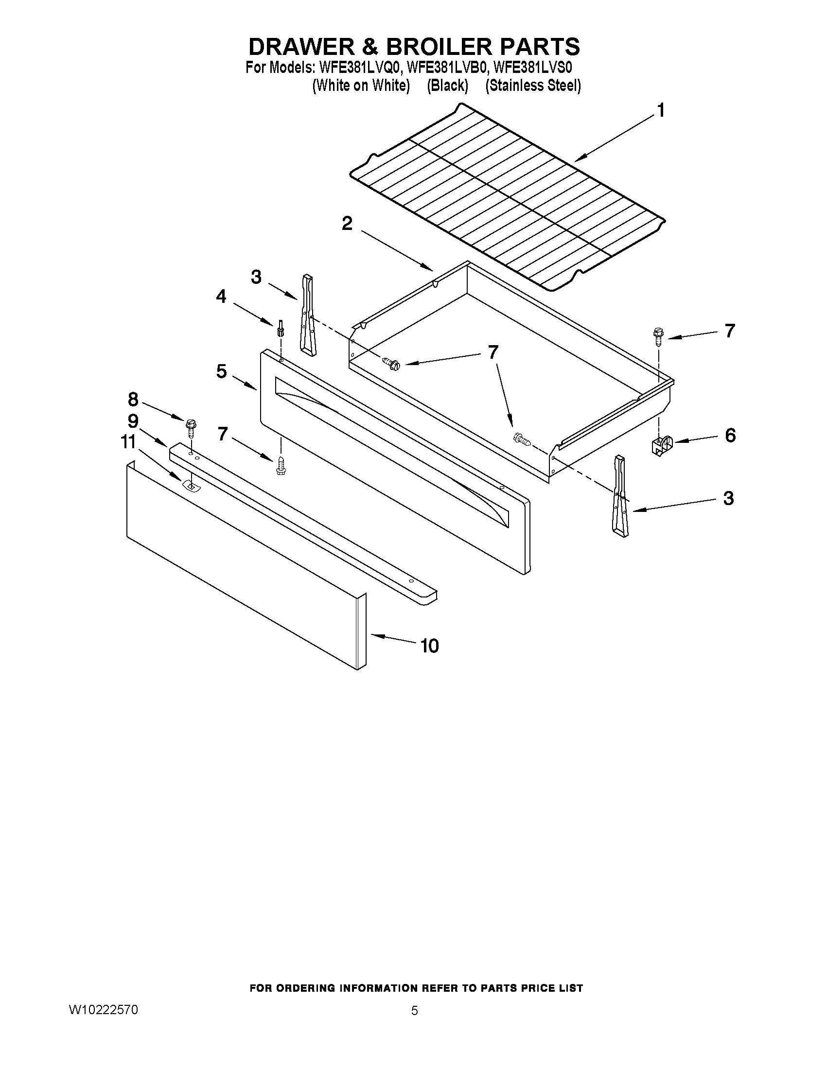 04 - DRAWER & BROILER PARTS