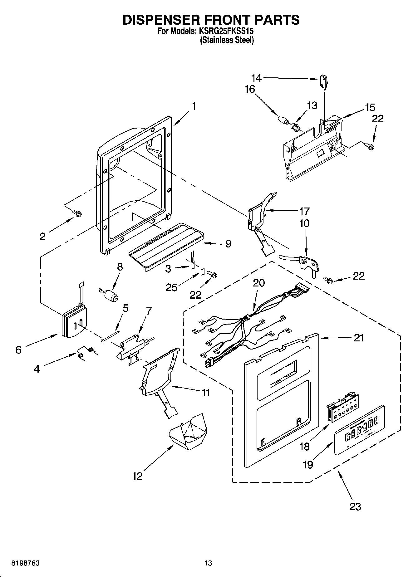 08 - DISPENSER FRONT PARTS