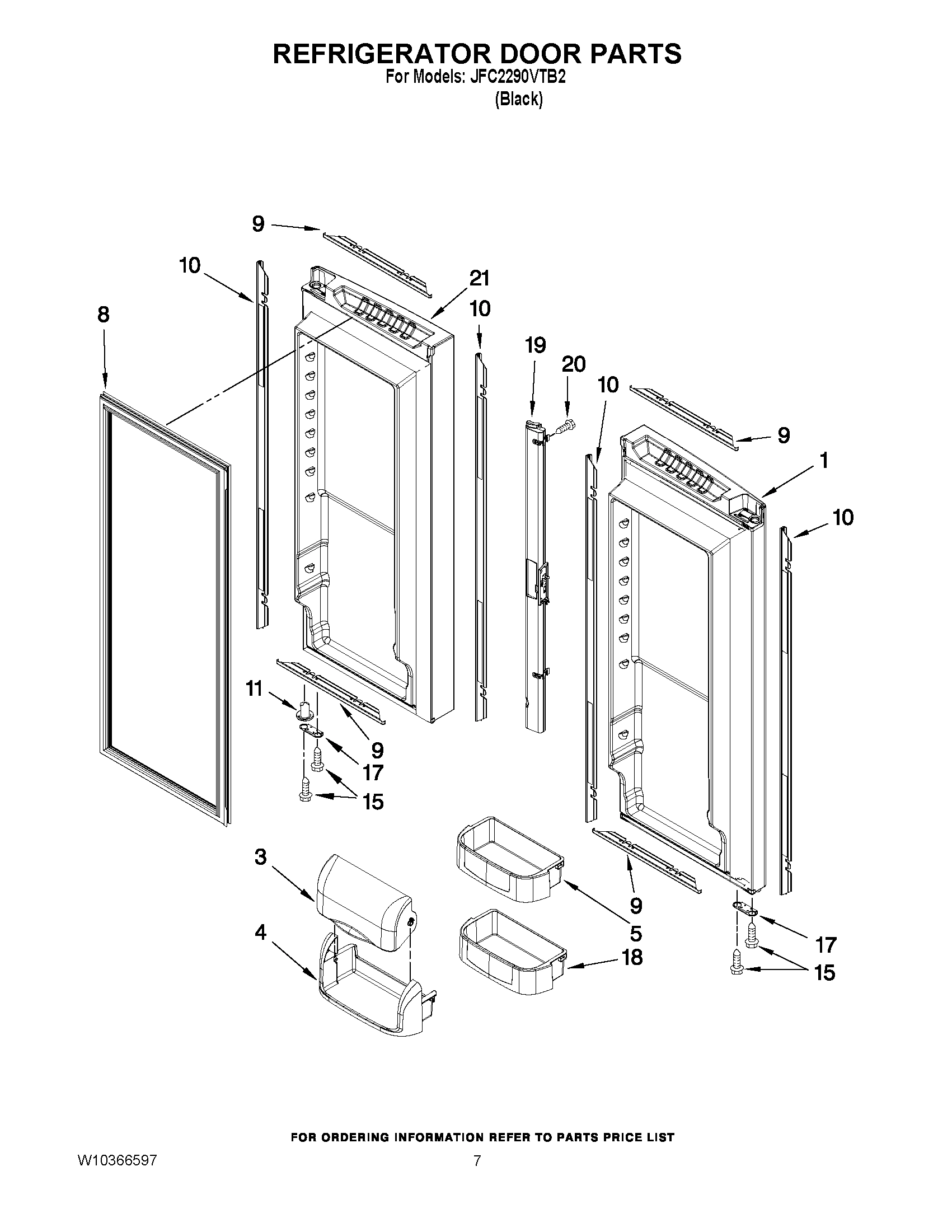 04 - REFRIGERATOR DOOR PARTS