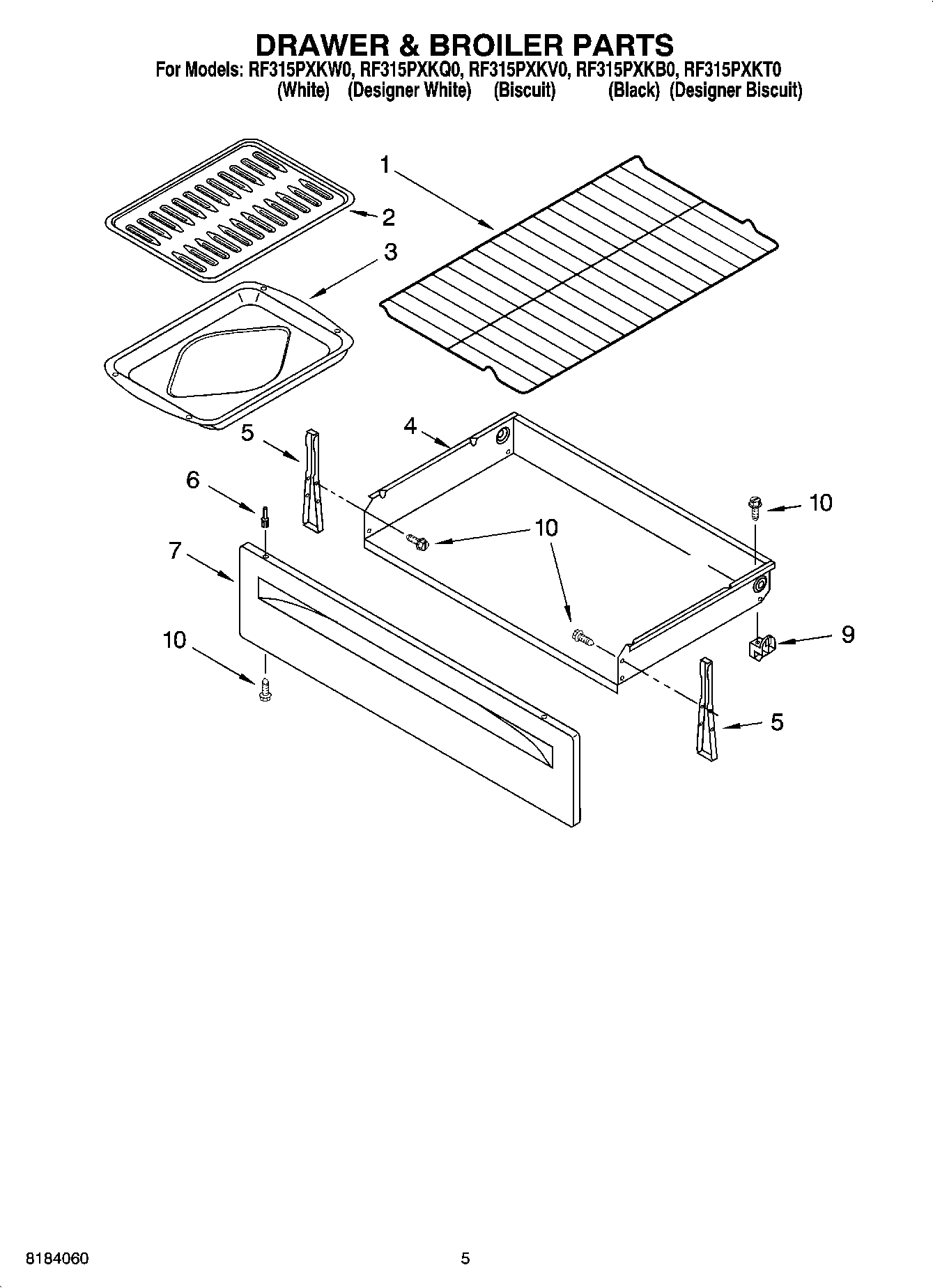 04 - DRAWER & BROILER PARTS