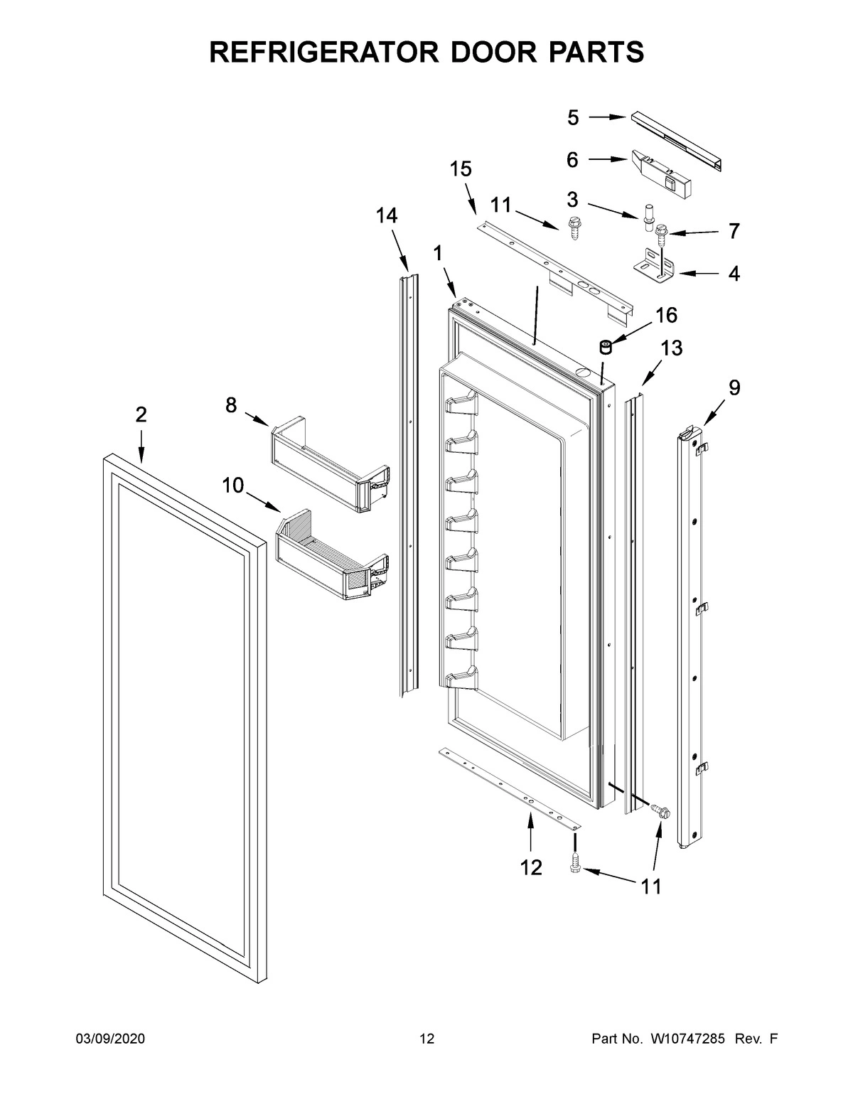 07 - REFRIGERATOR DOOR PARTS