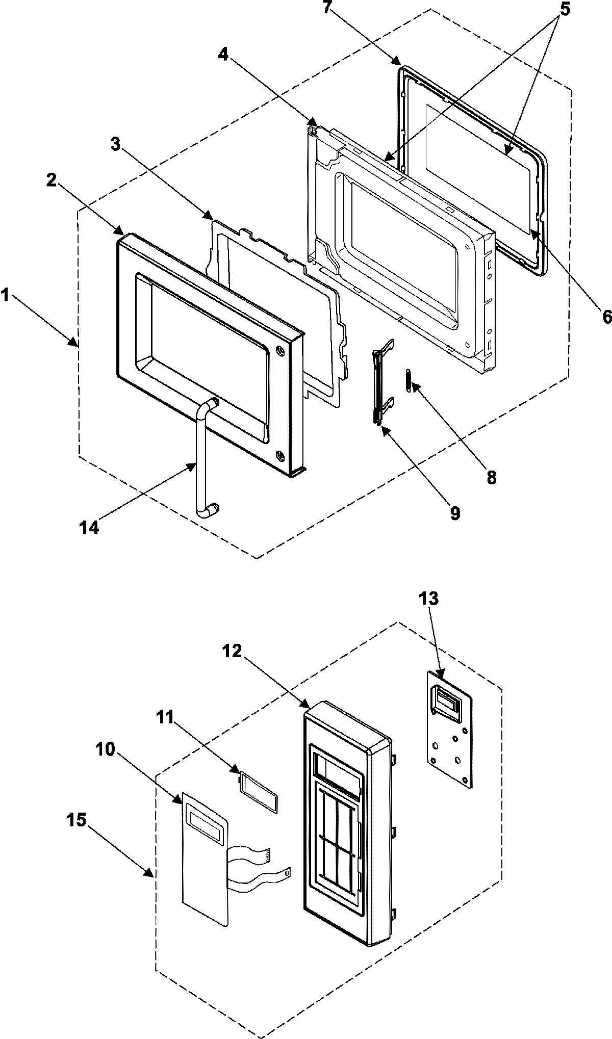 02 - CONTROL PANEL/DOOR ASSEMBLY
