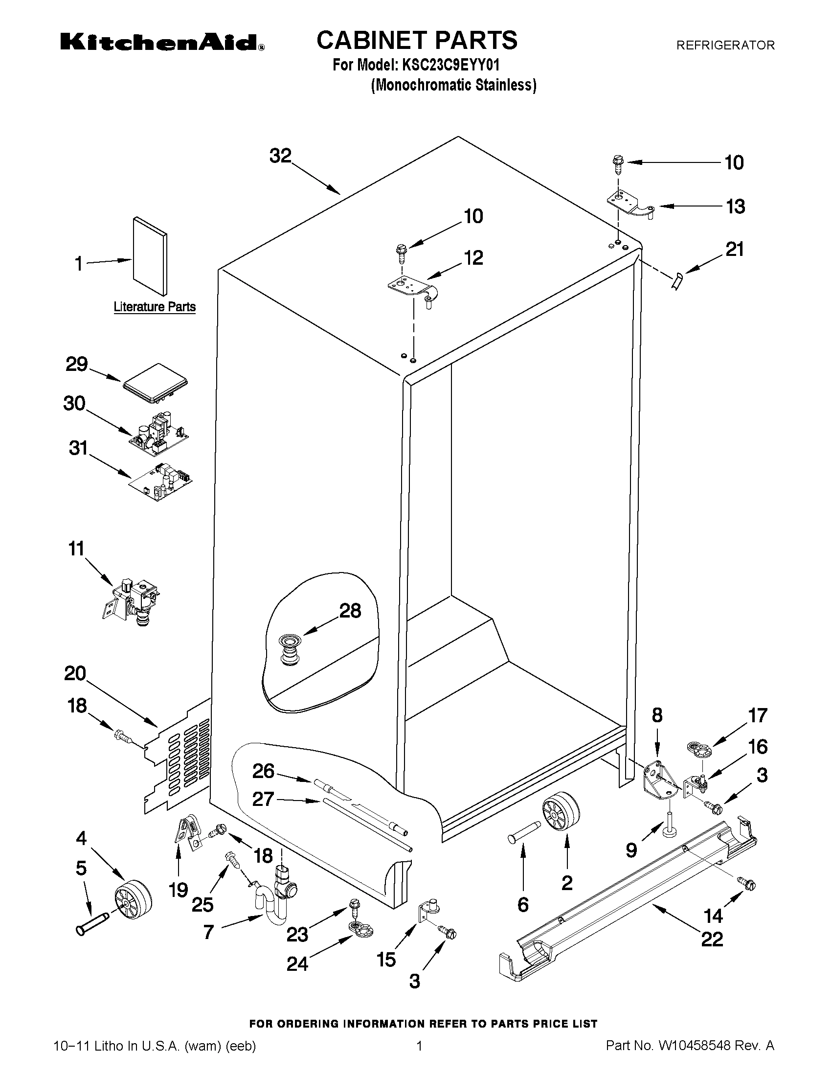01 - CABINET PARTS