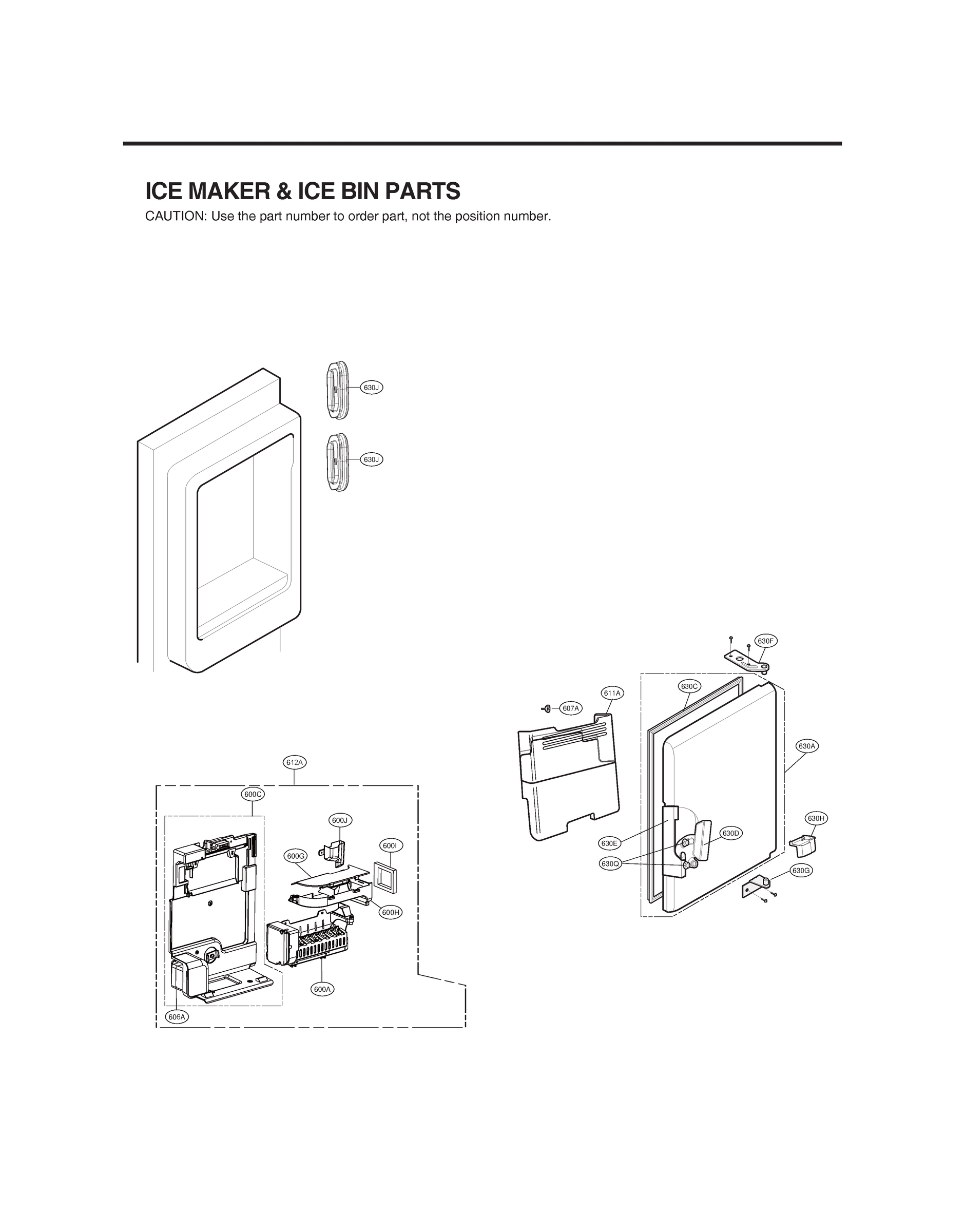 ICEMAKER & ICE BIN PARTS