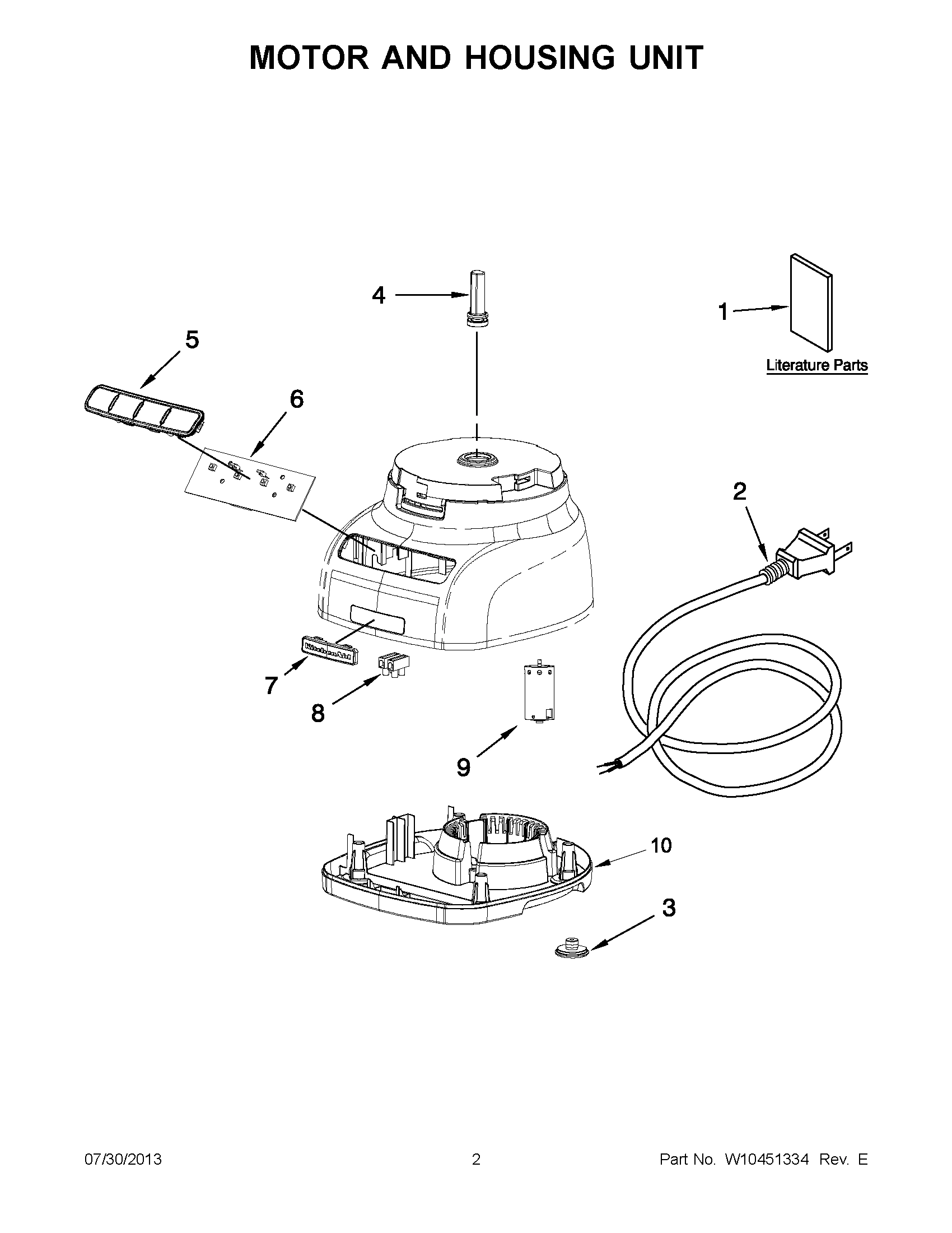 01 - MOTOR AND HOUSING UNIT
