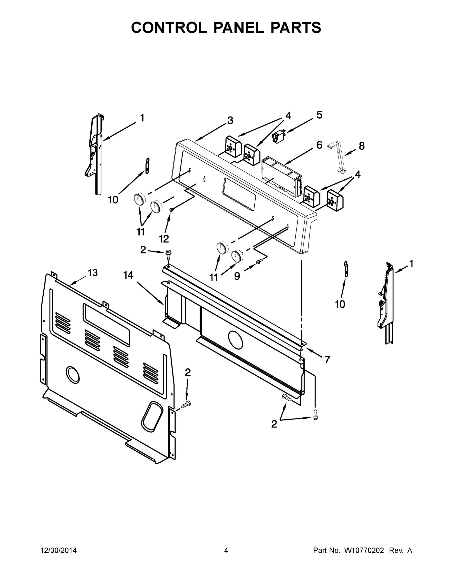 03 - CONTROL PANEL PARTS