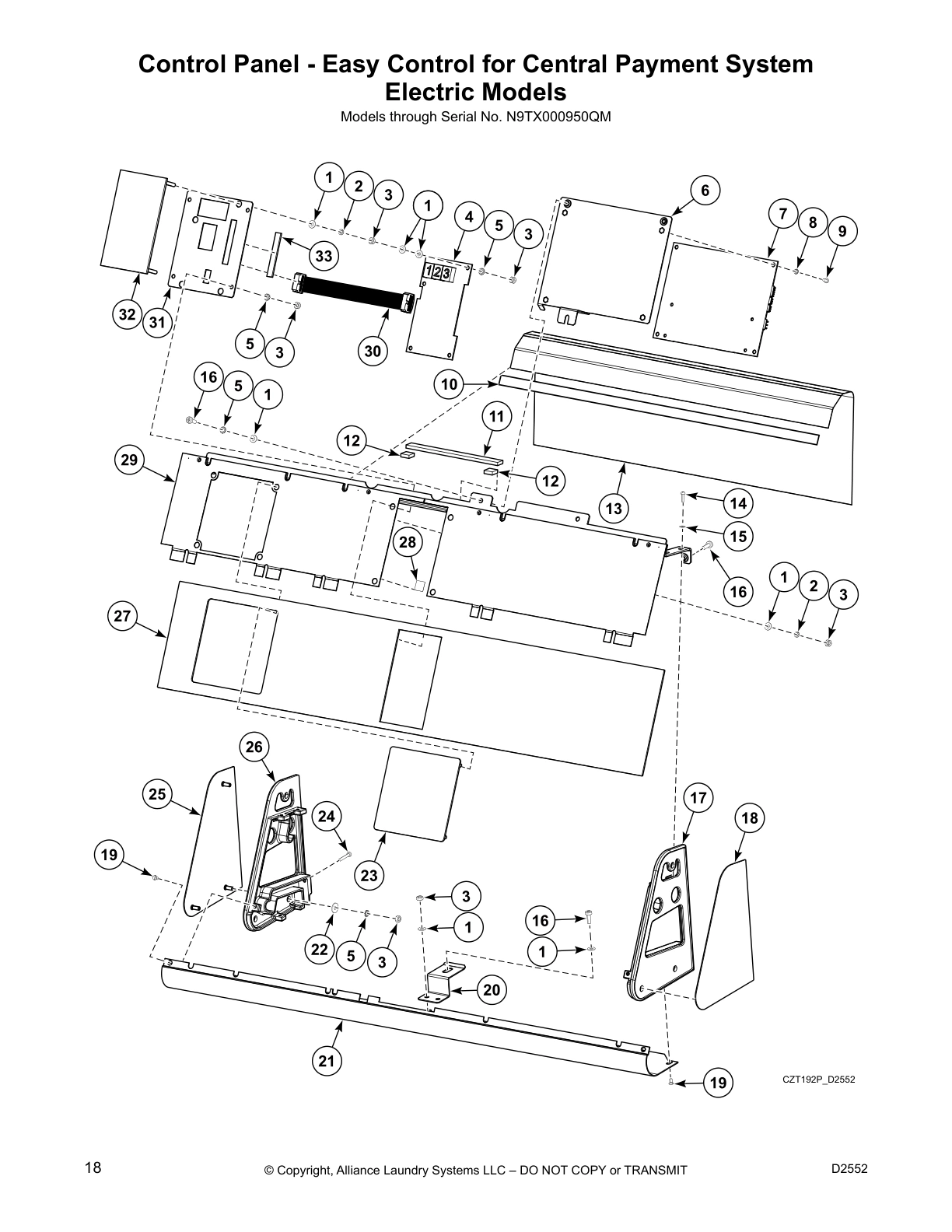 Control Panel - Easy Control for Central Payment System
Electric Models