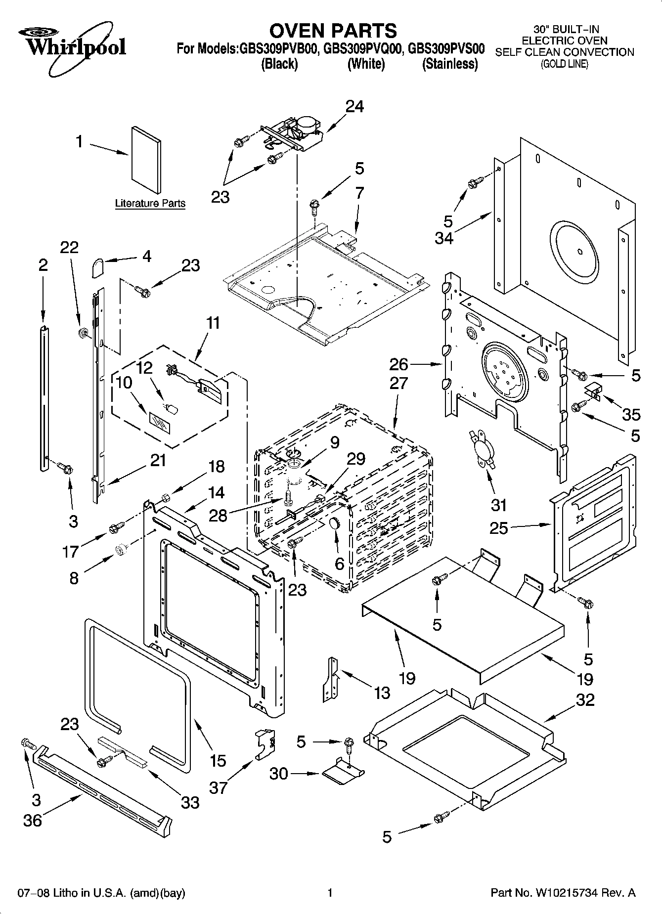 01 - OVEN PARTS