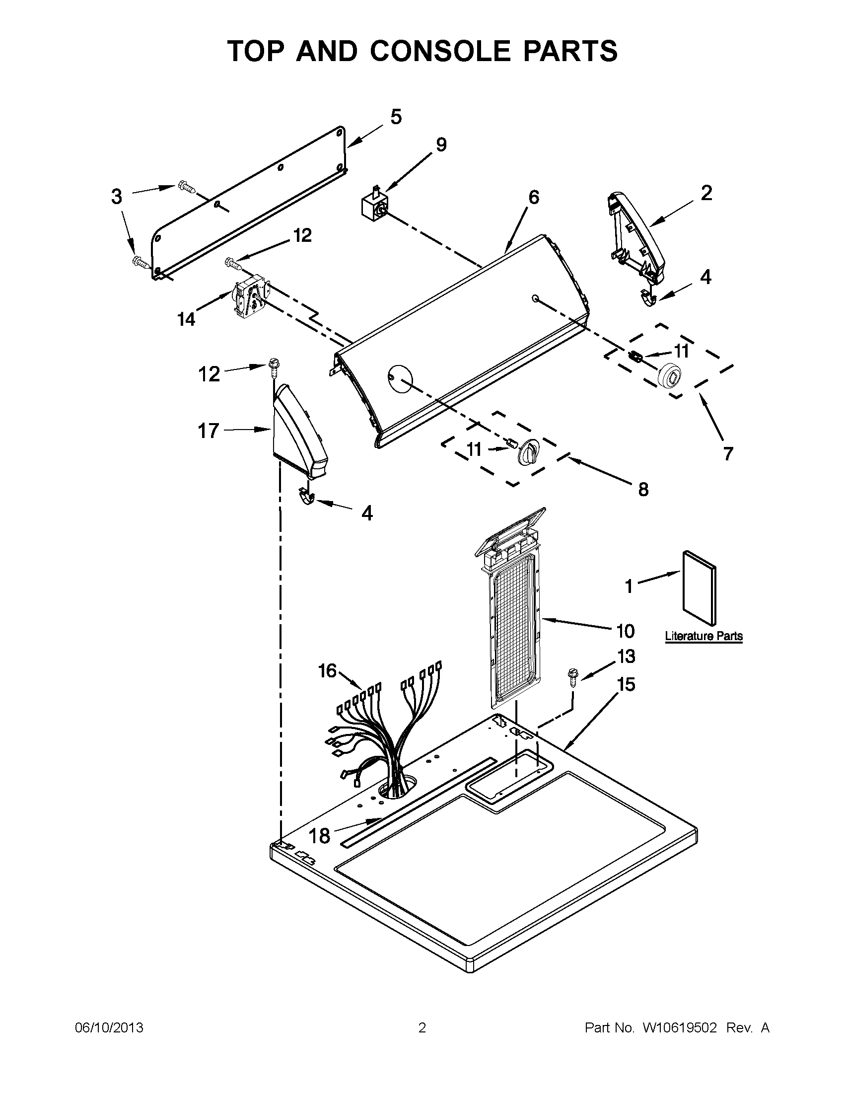 01 - TOP AND CONSOLE PARTS