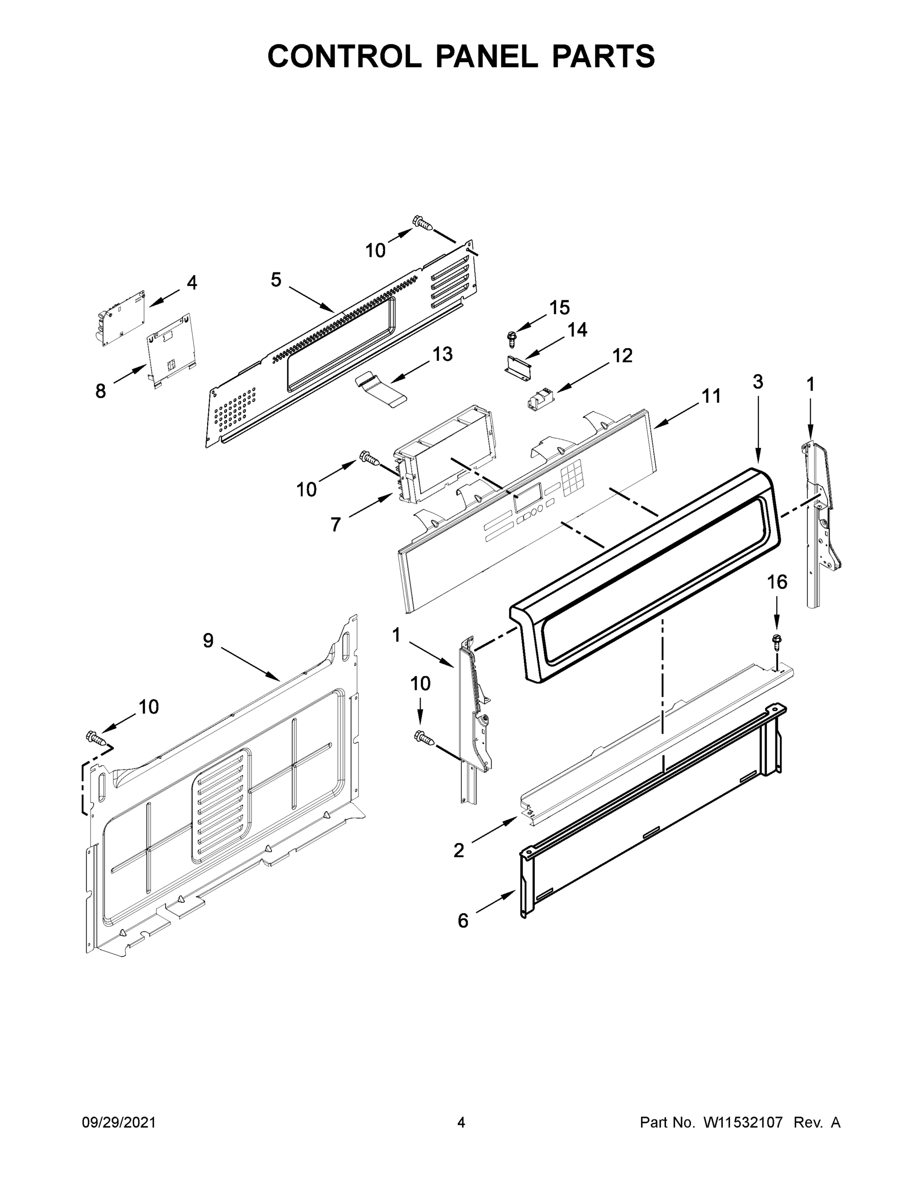 03 - CONTROL PANEL PARTS