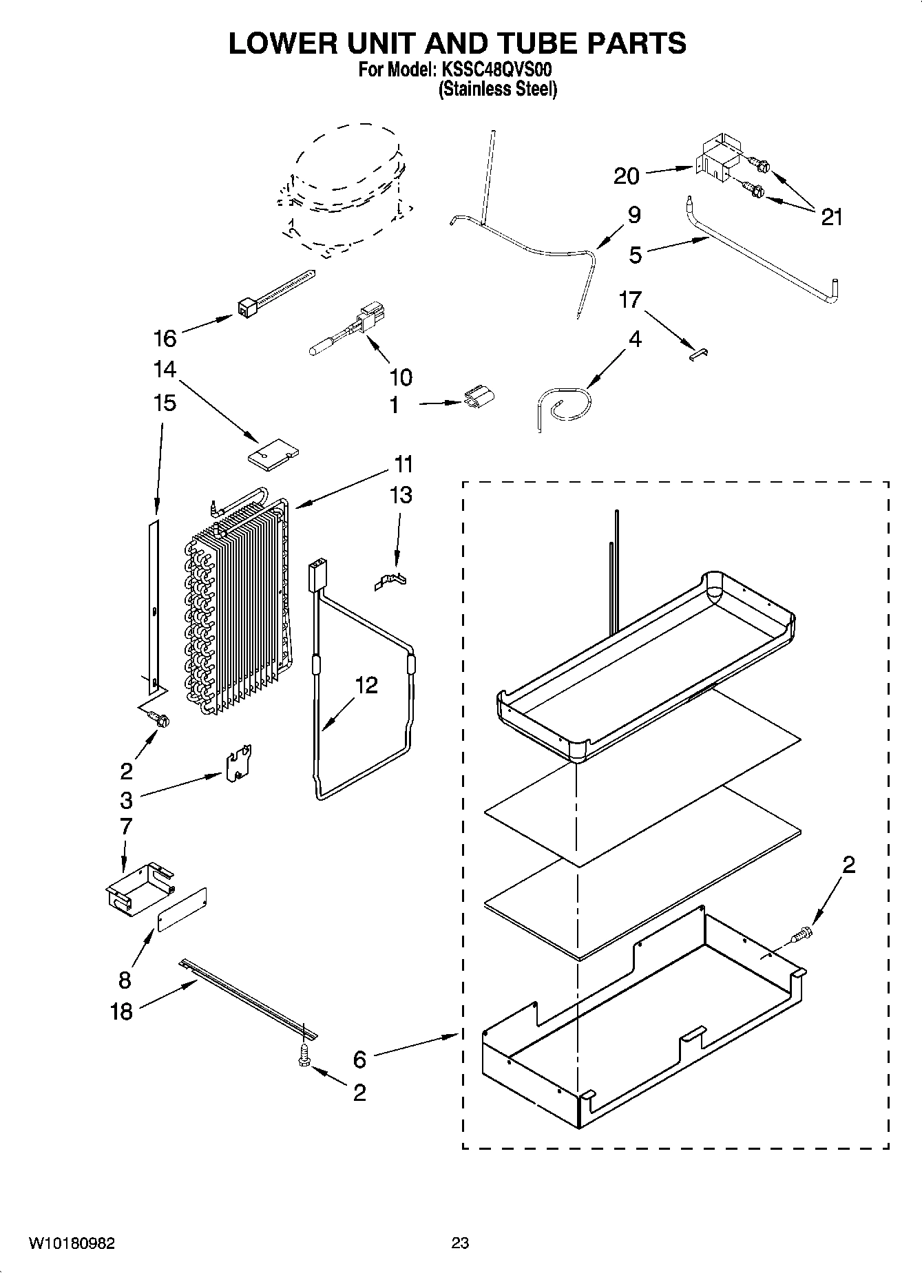 14 - LOWER UNIT AND TUBE PARTS